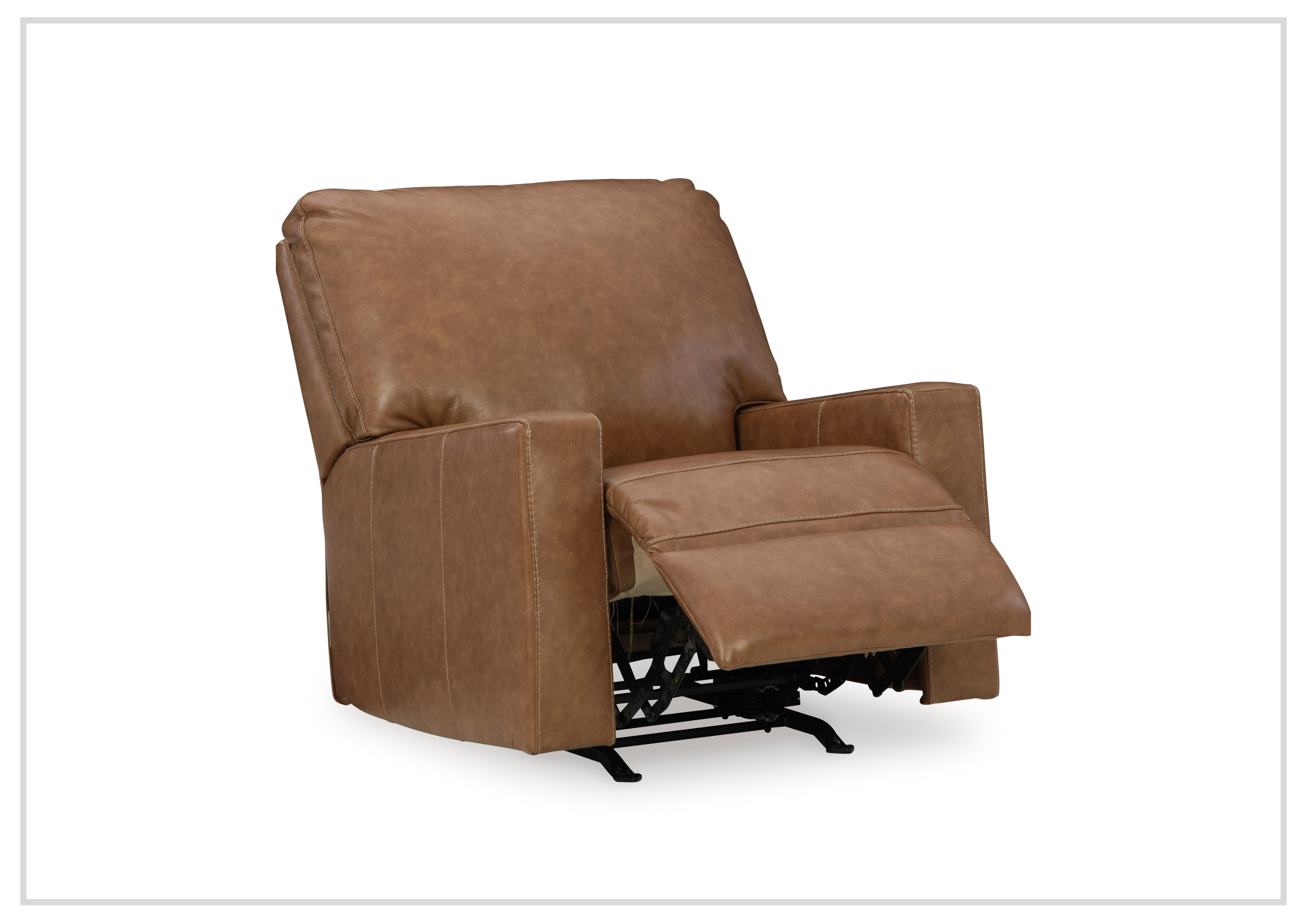 Gio Italia Bella Genuine Leather Rocker Recliner Chair - Comfortable Living Room Furniture for Relaxing & Nursing Mothers