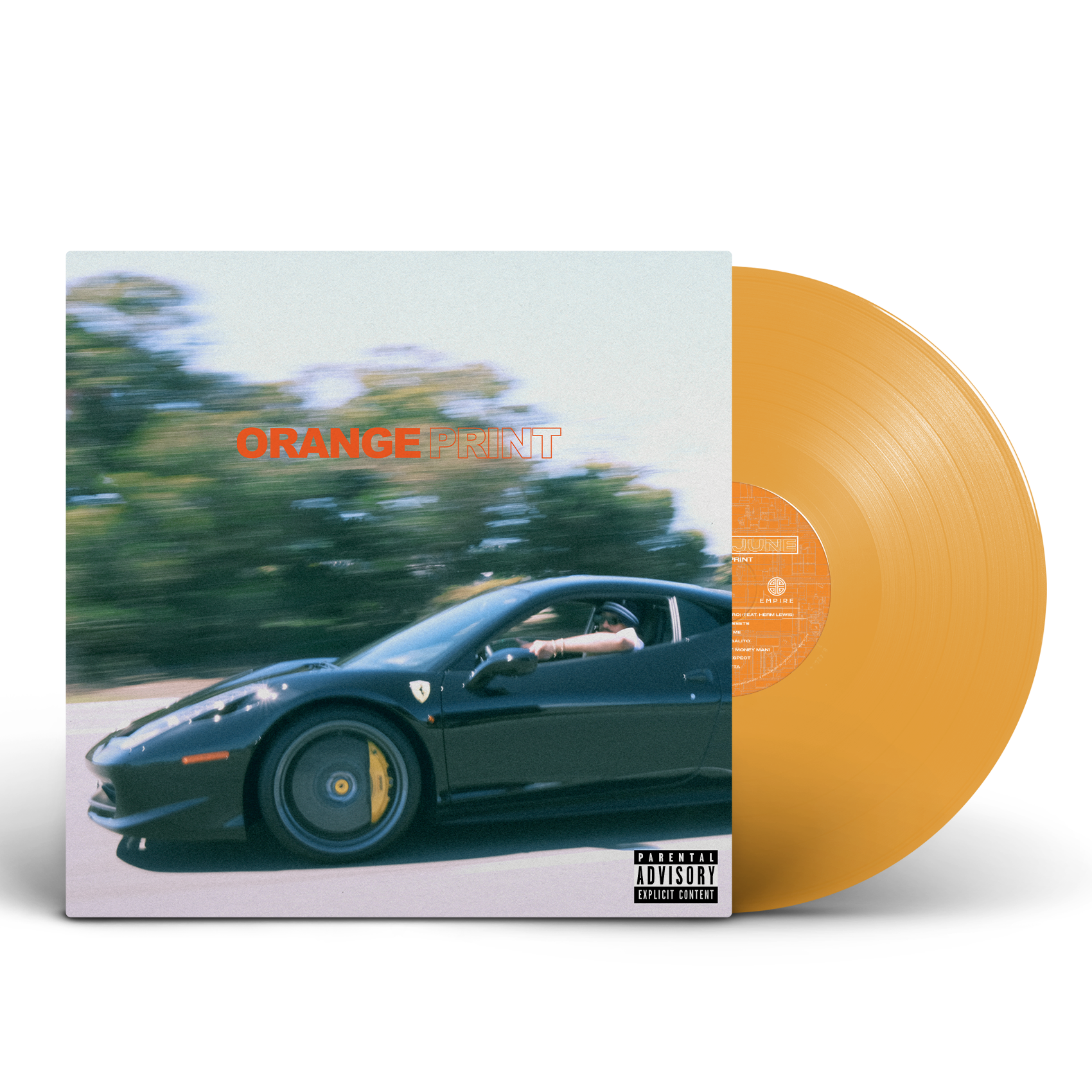 Orange Print Colored Vinyl LP Record - Perfect for Music Collectors & Vintage Vinyl Enthusiasts