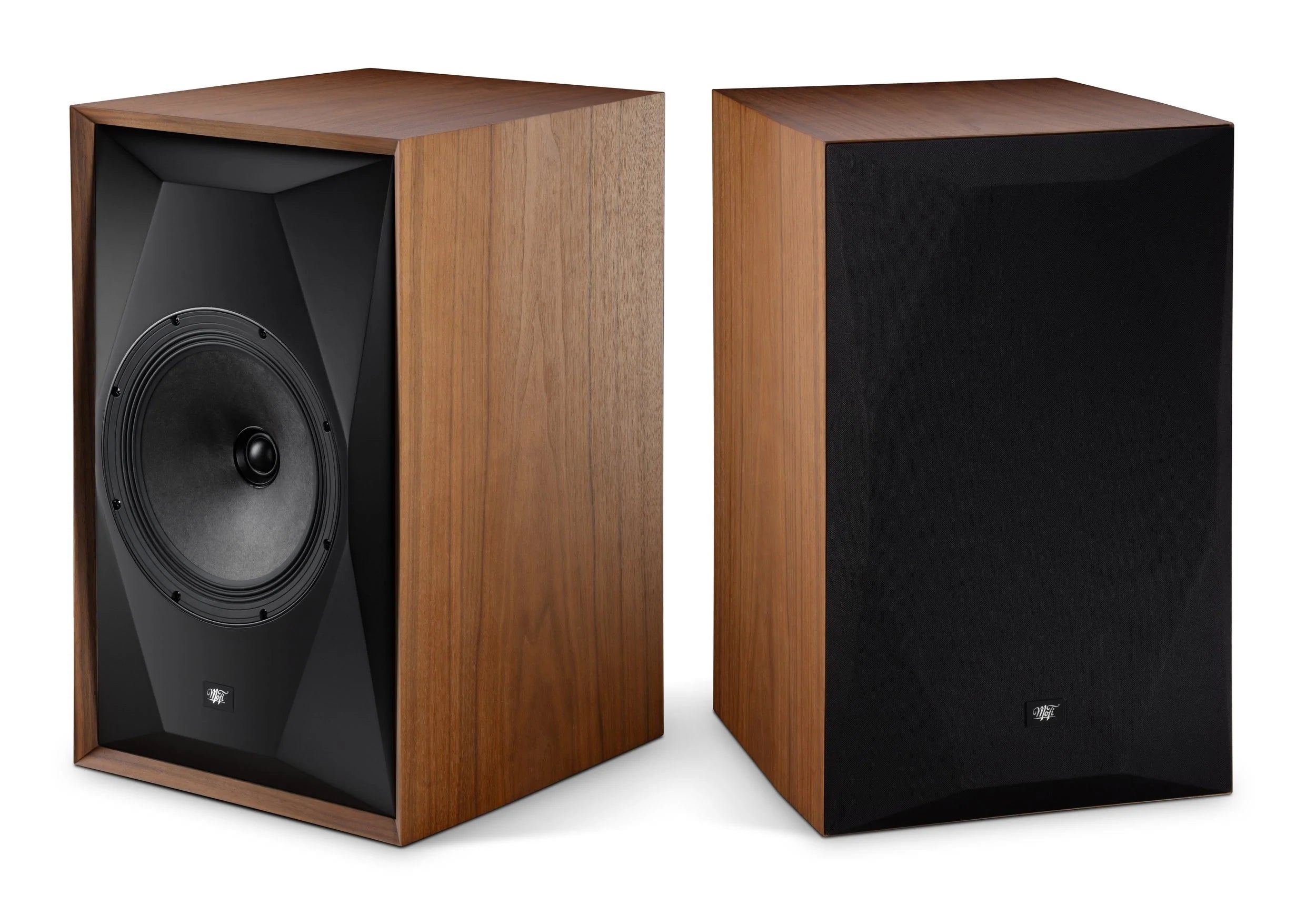 MoFi Mobile Fidelity SourcePoint 10 High-End Bookshelf Speakers (Pair) - Premium Walnut Finish - Perfect for Home Audio, Studio Monitoring & Hi-Fi Listening