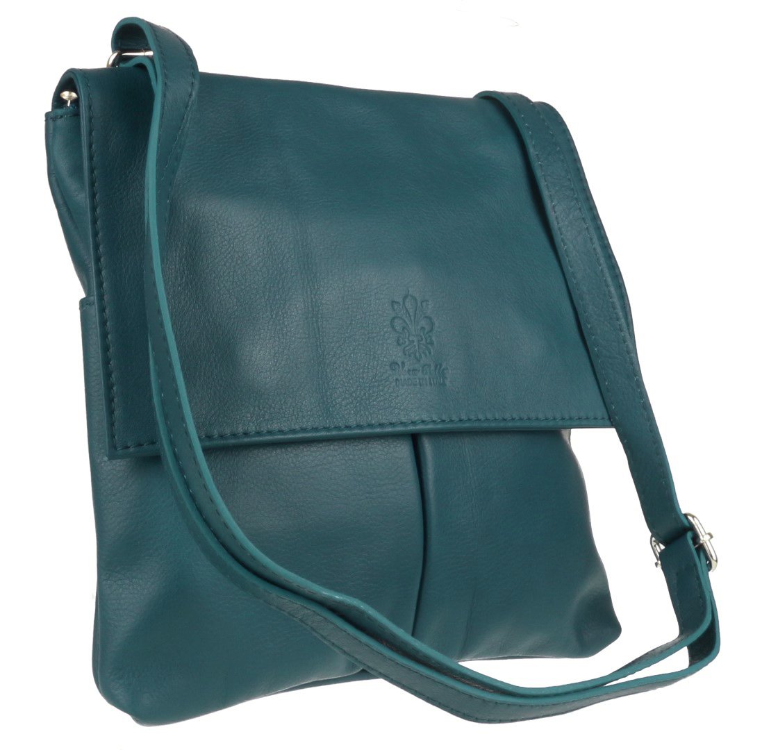 Stylish Italian Genuine Leather Crossbody Bag for Women with Double Pockets - Perfect for Work, Travel & Everyday Use