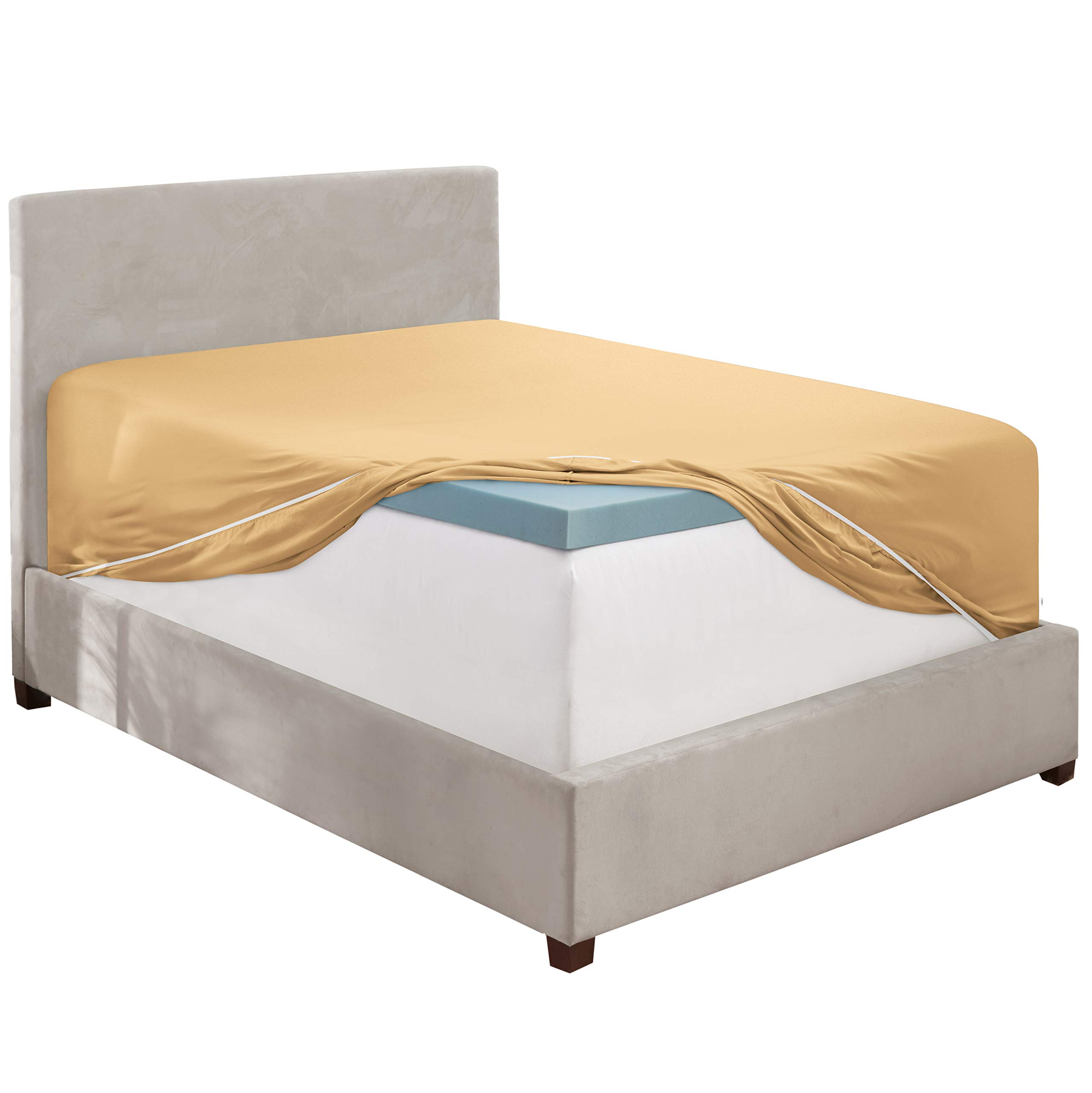 Clara Clark Twin XL Fitted Sheet - Super Soft 16
