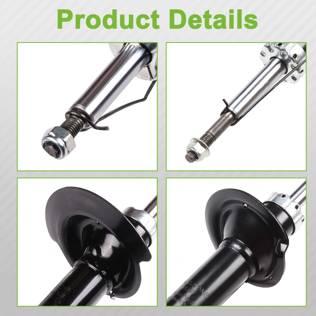 SCITOO Complete Shock Absorber Kit - Compatible with 1999-2014 Chevy Silverado 1500, 2001-2014 Silverado 2500, 2001-2013 Silverado 3500 - Heavy Duty Suspension Replacement for Smooth Ride - Perfect for Off-Roading, Towing & Daily Driving