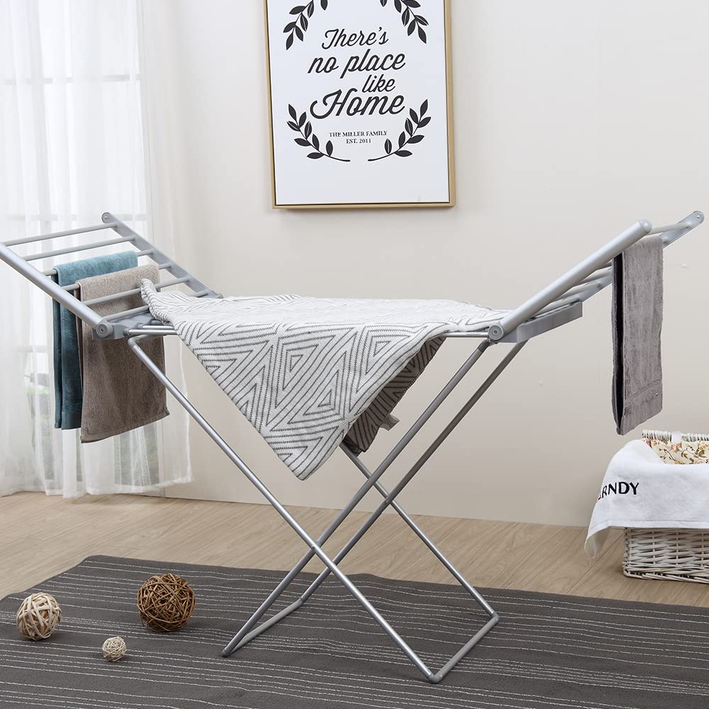 Portable Foldable Aluminum Alloy Clothes Hanger - Lightweight Travel Laundry Rack for Closet, Dorm, Camping & Outdoor Use