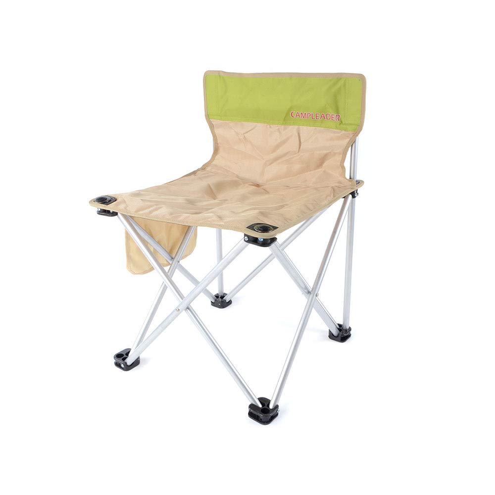SSCJ Portable Folding Camping Chair - Lightweight Outdoor Chair for Hiking, Camping, Fishing, Beach, Picnic, Party & Gardening - Compact Travel Chair with Carry Bag (Yellow Green) - Perfect for Backyard, Park & Outdoor Adventures