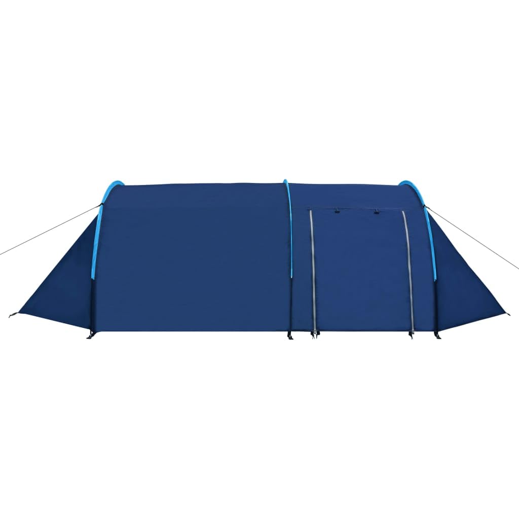 Waterproof 4-Person Camping Tent - Navy Blue & Light Blue for Outdoor Adventures, Hiking, and Family Camping Trips