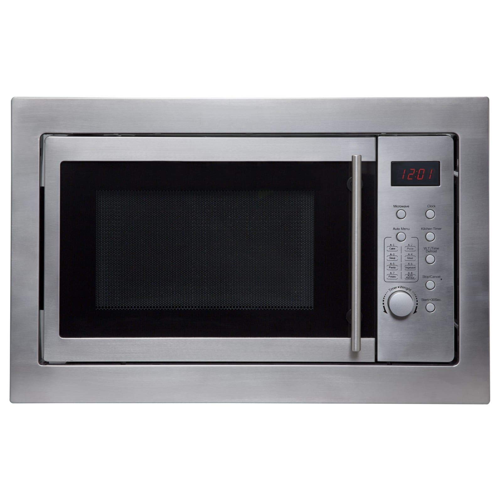 SIA BIM20SS 20L Built-In Microwave Oven - 700W Stainless Steel with Digital Timer & 2-Year Warranty - Perfect for Small Kitchens, Apartments, and Office Break Rooms