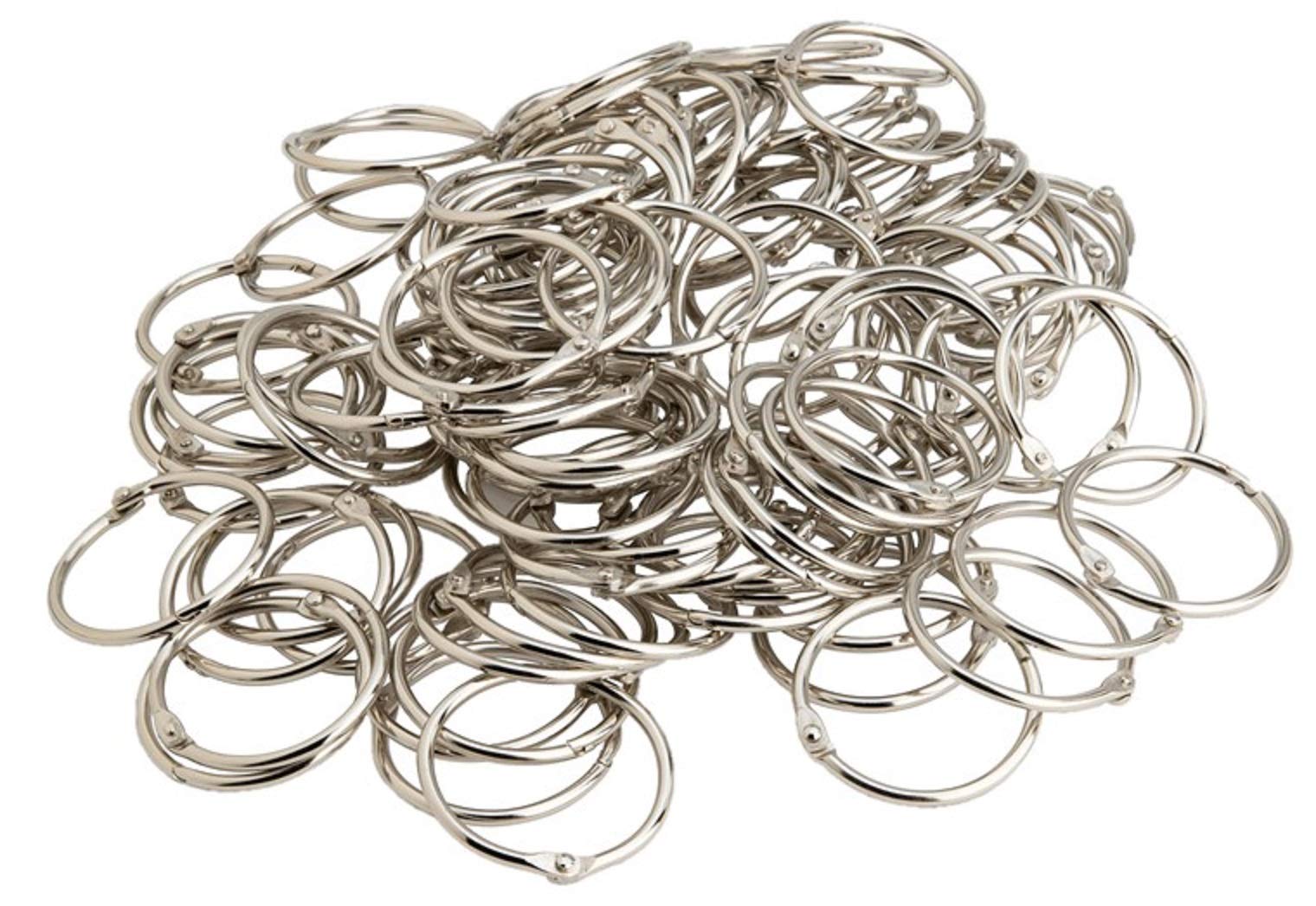 1.5 Inch Metal Book Rings - 1000 Pack (01438) for DIY Scrapbooking, Office Supplies & Craft Projects - Durable Binder Rings for Organizing Documents, Notebooks & Presentations