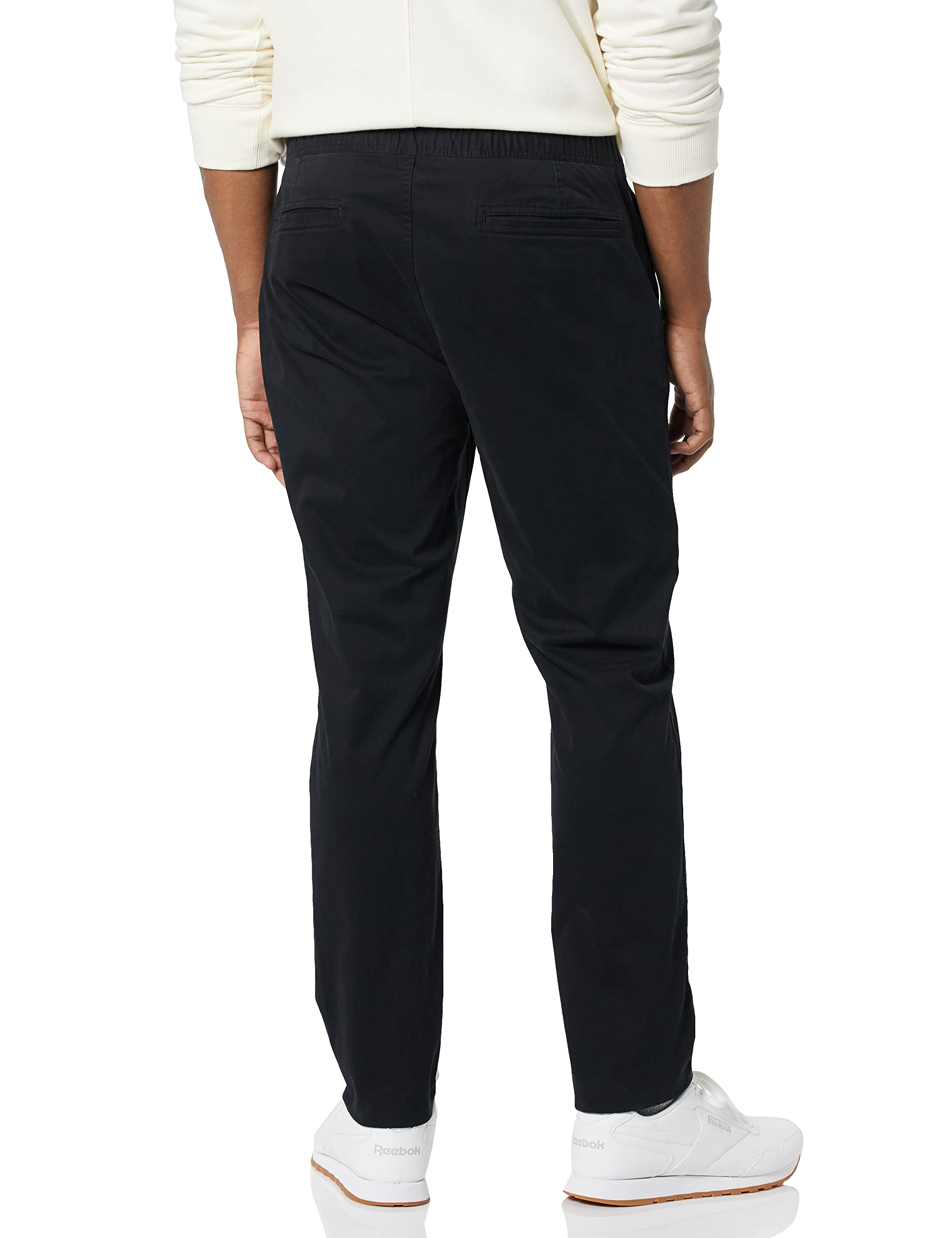 Amazon Aware Men's Stretch Waist Chino Pants - Comfortable Slim Fit Casual Trousers for Work, Office & Everyday Wear