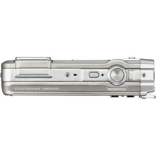 Olympus Stylus Tough 8010 Waterproof Digital Camera 14MP 5x Zoom (Silver) - Perfect for Outdoor Adventures, Snorkeling & Hiking Photography