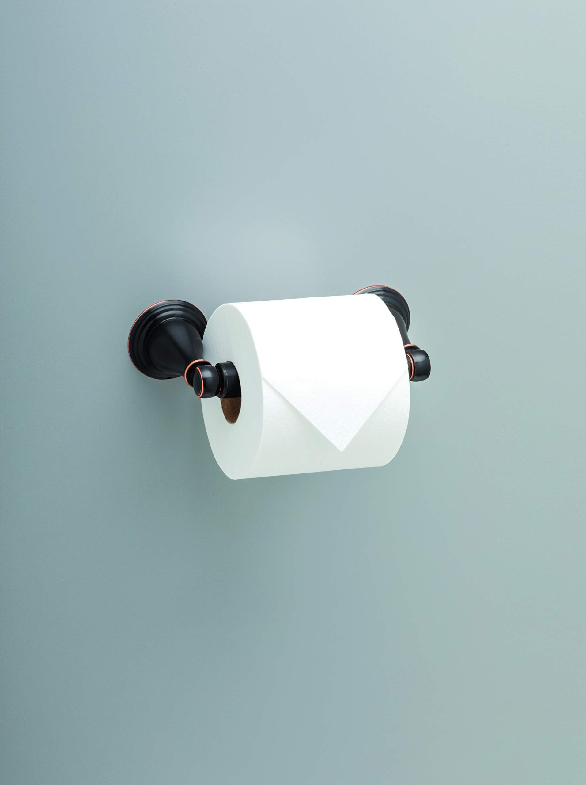 Delta Faucet Windemere Toilet Paper Holder in Oil Rubbed Bronze - Bathroom Accessory for Modern & Traditional Homes (Model 79650-ORB) | Perfect for Powder Rooms, Guest Baths & Master Suites