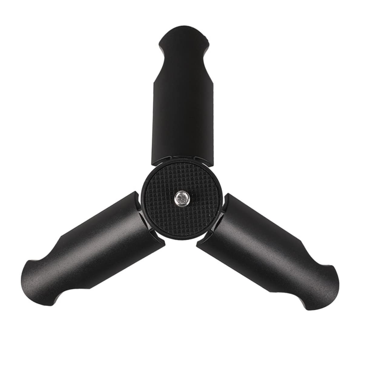 Veemoon Mini Phone Tripod Stand - Universal 3/4 Inch Thread, Compact Desktop Tripod for Smartphones - Perfect for Vlogging, Live Streaming & Video Calls (Black)
