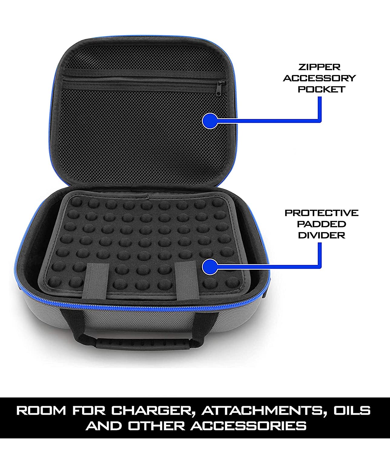 CASEMATIX Professional Barber Case for Hair Clippers, Trimmers & Styling Tools - Durable Storage & Travel Organizer for Hairdressing Equipment | Perfect for Salon, Home & Mobile Barbers