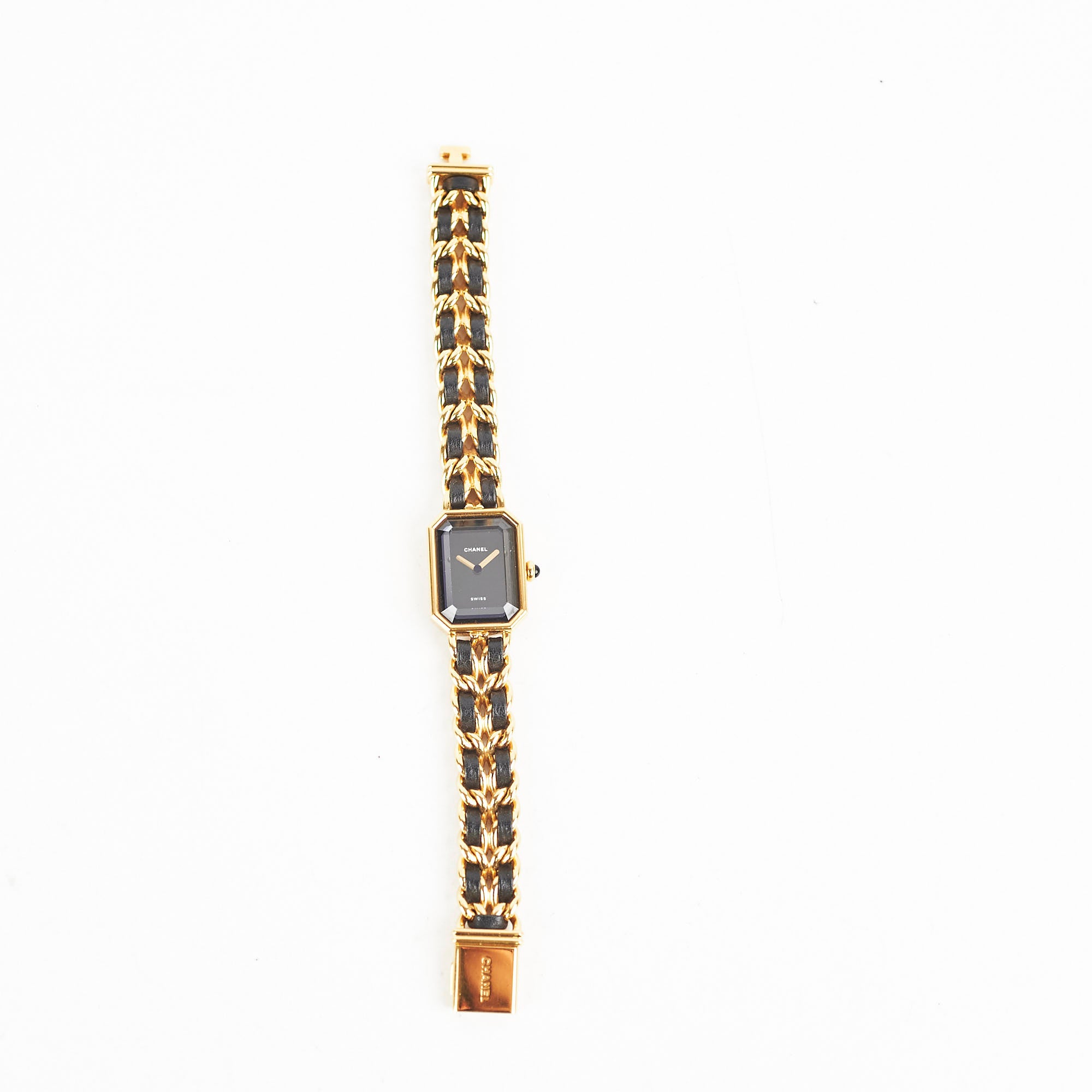 Chanel Premier Luxury Black & Gold Watch for Women - Size L - Elegant Dress Watch for Formal Events & Special Occasions