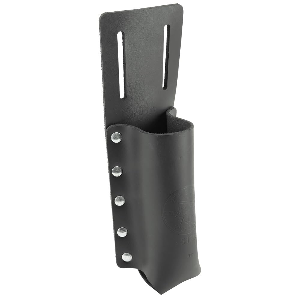 Klein Tools 5129 Flashlight Holder for Tool Belts - Heavy Duty Belt Clip for Work Lights - Perfect for Electricians, Construction Workers & DIY Projects