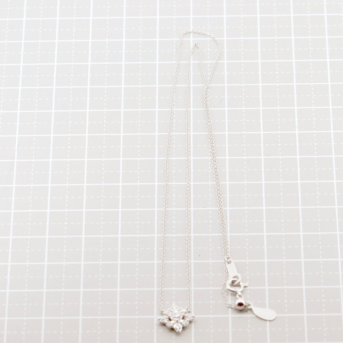 4℃ Diamond Pt850 Necklace for Women - Elegant 18K White Gold Pendant Jewelry Gift for Anniversary, Wedding & Special Occasions
