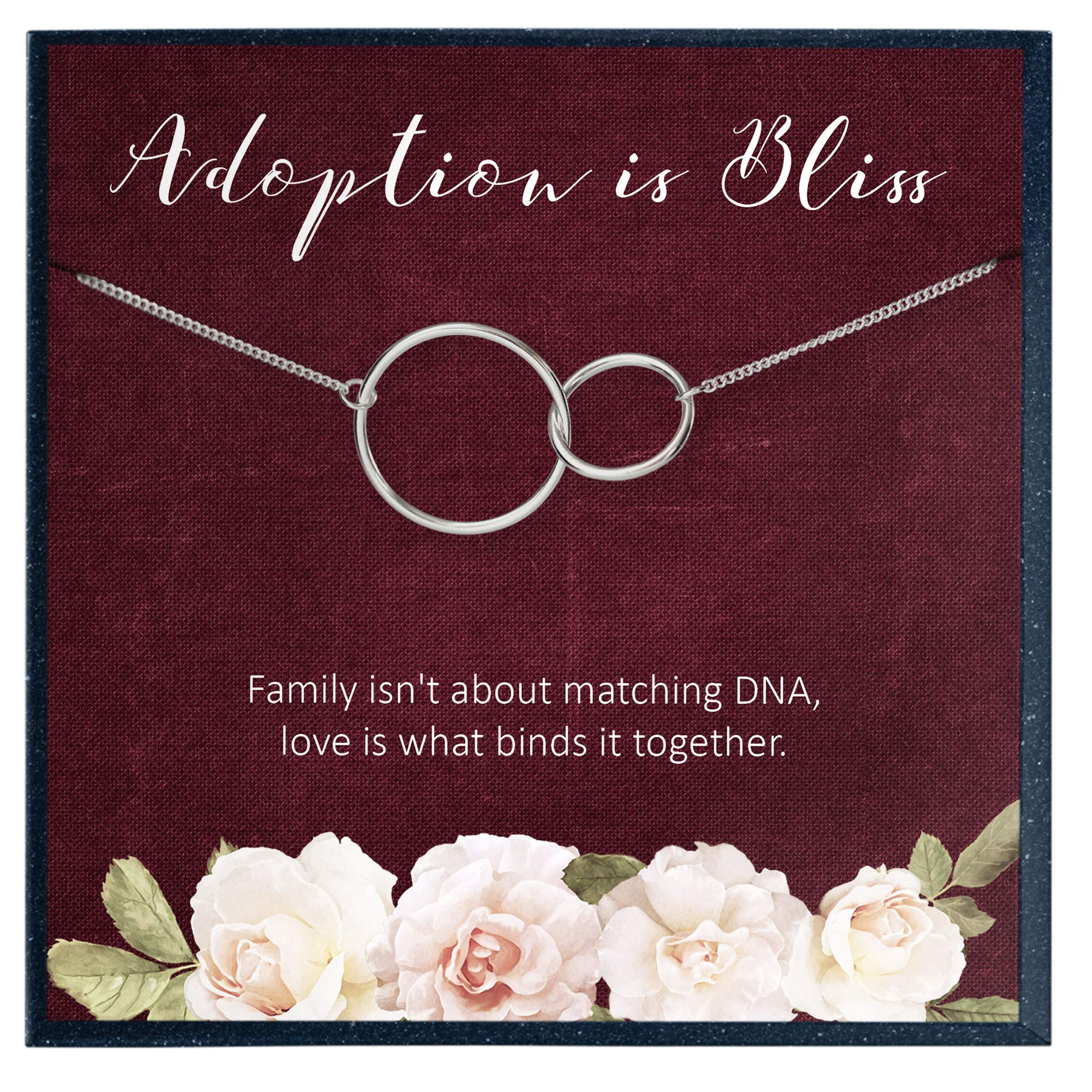 Adoption Necklace for Mom - Heartfelt Gift for Adoptive Mothers, Parents & Unbiological Families - Perfect for Mother's Day, Adoption Day & Family Celebrations