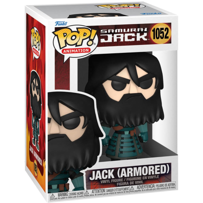 Samurai Jack: Armored Jack Action Figure - Collectible Anime Toy for Fans, Display & Play | Perfect for Home Decor, Gift Giving & Anime Collections