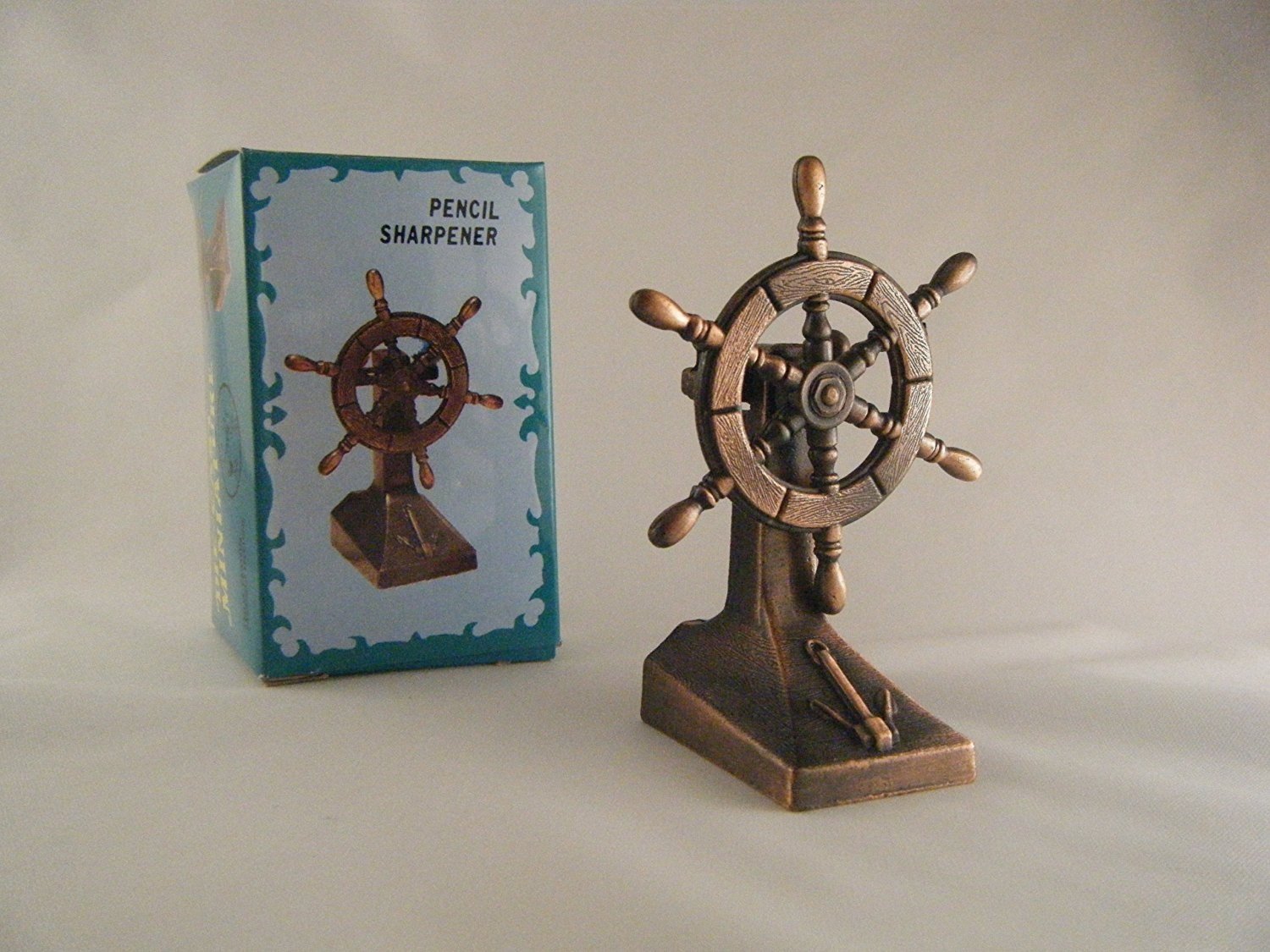 Vintage Battleship Die-Cast Metal Pencil Sharpener - Antique Style Collectible Office & School Supply for Pencil Lovers - Perfect for Desk Decor, Gift Ideas & Classroom Use