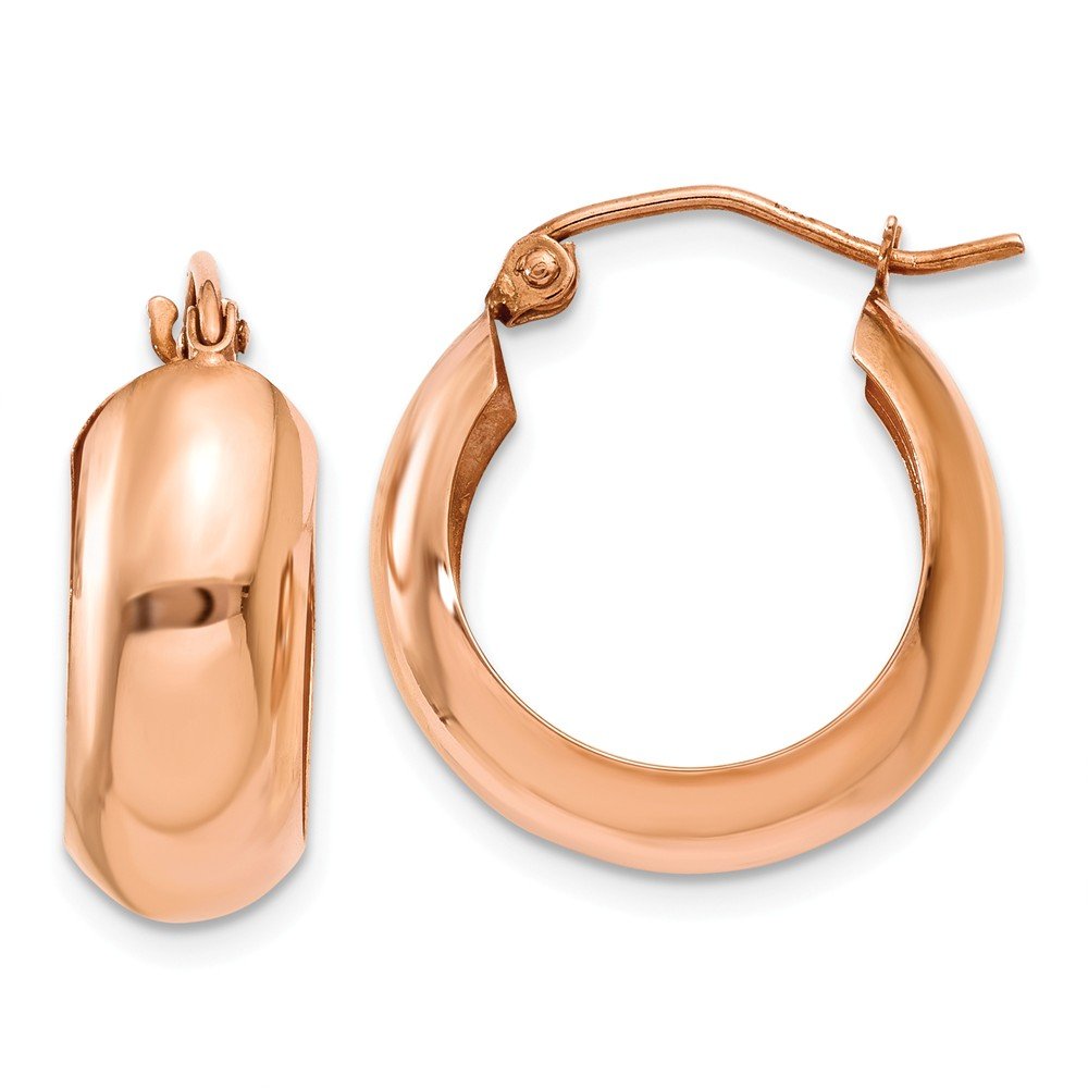 14K Rose Gold Hoop Earrings for Women - Dainty Everyday Jewelry - Perfect for Gifts, Parties & Special Occasions | Jewels By Lux