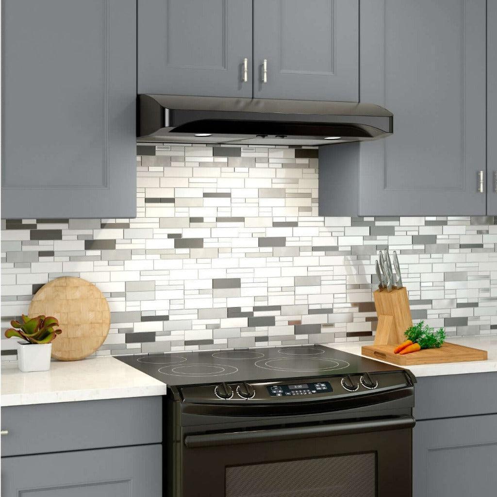 Broan Elite Alta I Series 30-Inch Convertible Under Cabinet Range Hood in Black (ALT130BL) - Powerful Kitchen Ventilation for Smoke & Odor Removal