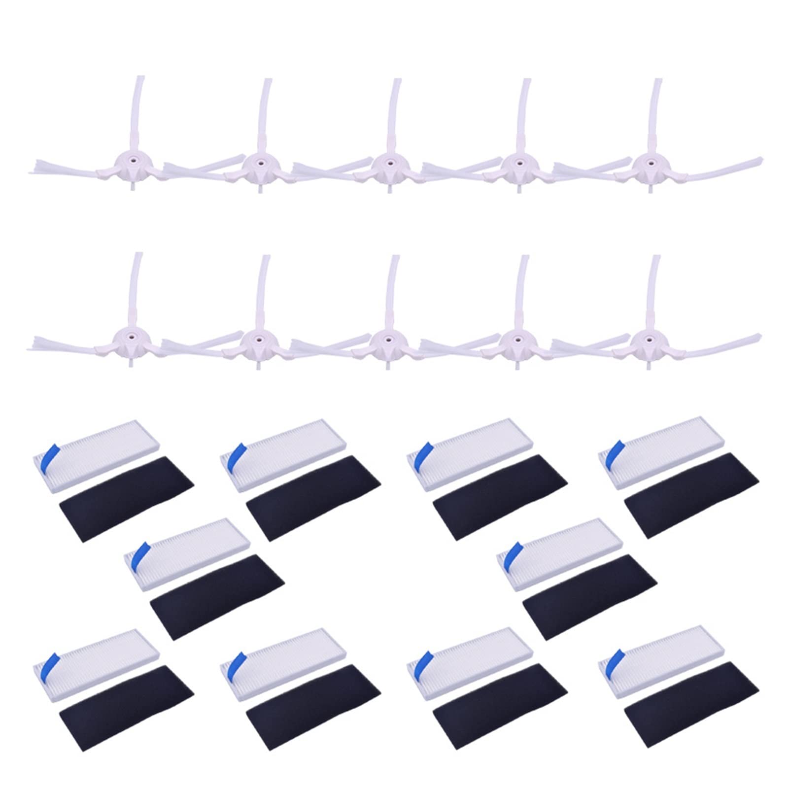 360 S6 Robot Vacuum Cleaner Replacement Parts Kit - HEPA Filter, Side Brushes, Dust Bin Filters - Compatible with 360 S6 Robotic Vacuum - Perfect for Home Cleaning & Maintenance (Type C) - Keep Your Smart Vacuum Running Smoothly for Hardwood Floors & Pet Hair Removal