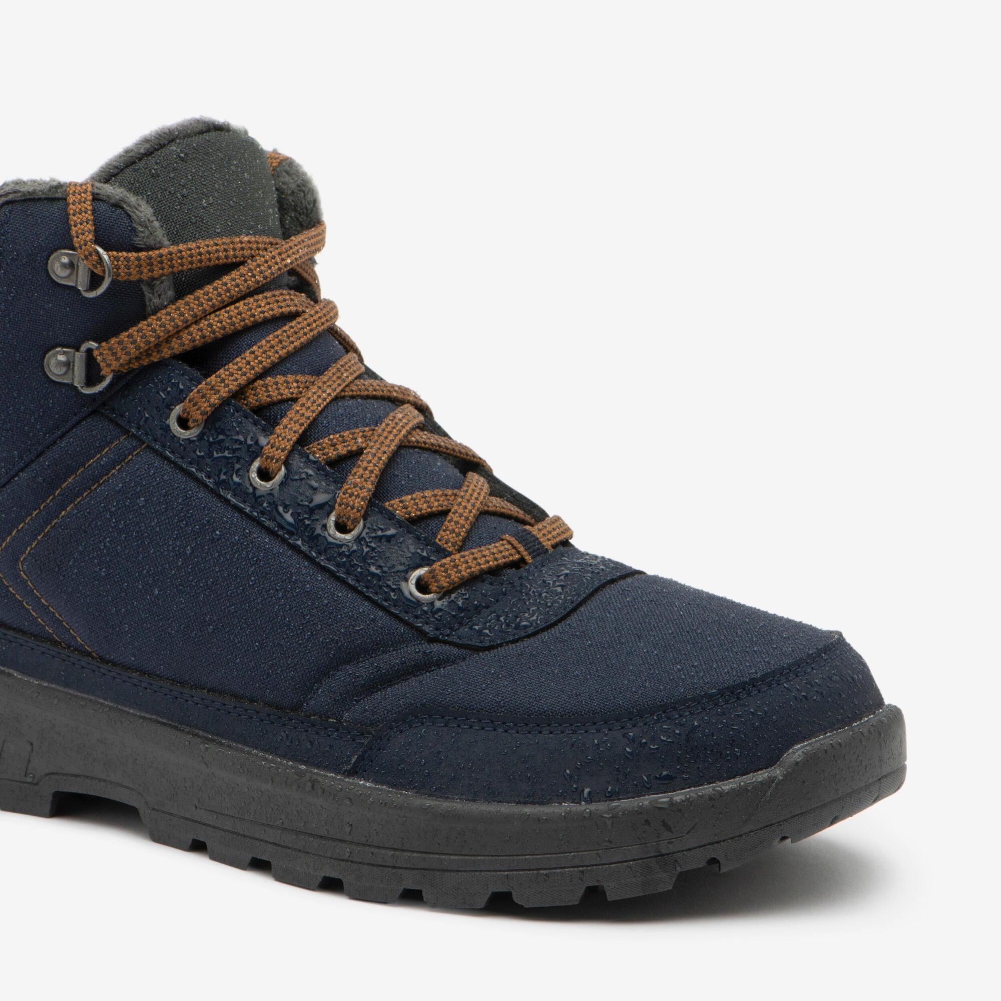 Quechua SH100 Mid Waterproof Hiking Boots for Men - Lightweight & Durable Outdoor Shoes for Trekking, Camping & Trail Adventures