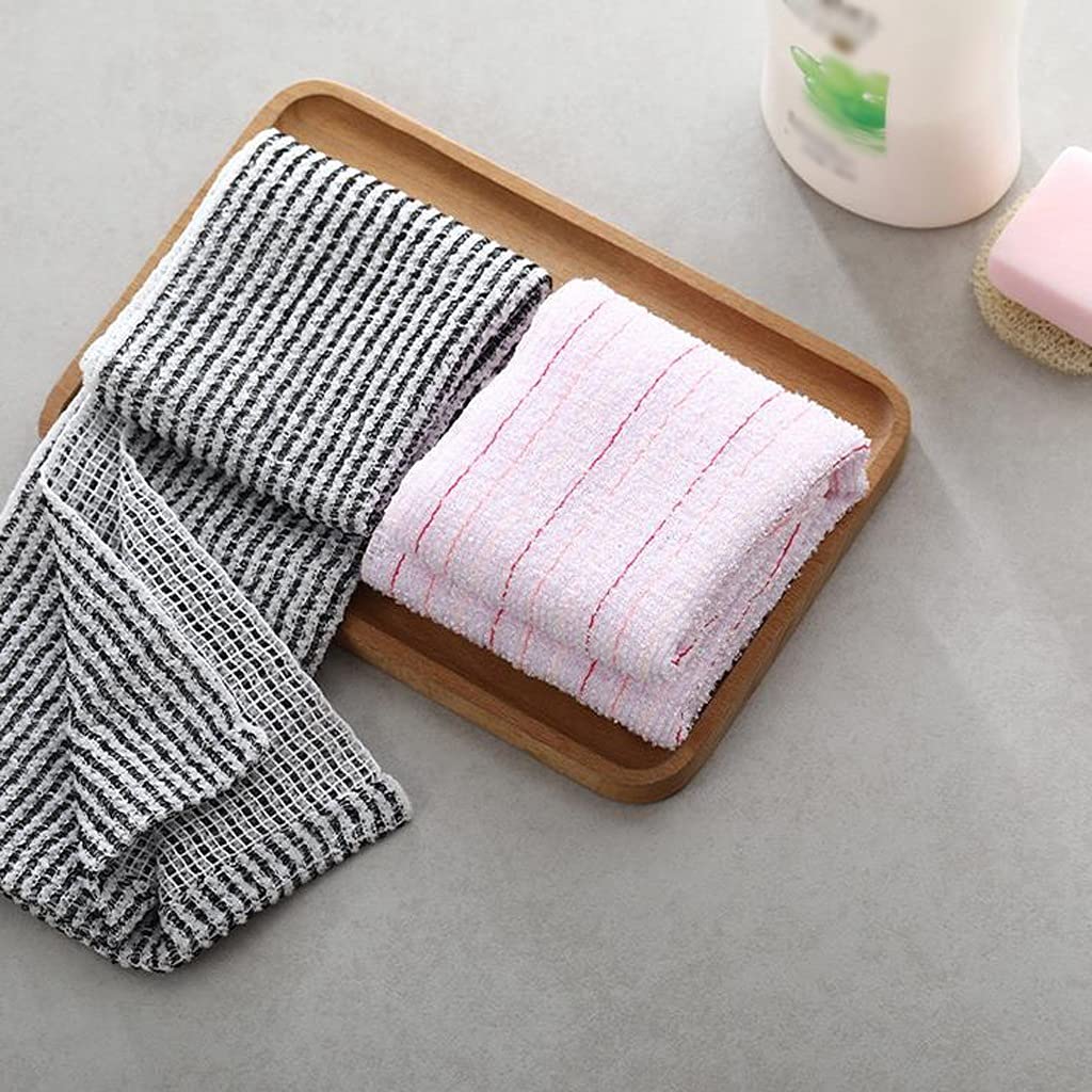 Exfoliating Washcloth for Body Scrub - 2 Pack Polyester Fiber Shower Towel & Back Scrubber - Gentle Exfoliation for Smooth Skin - Perfect for Bath, Shower & Spa Days