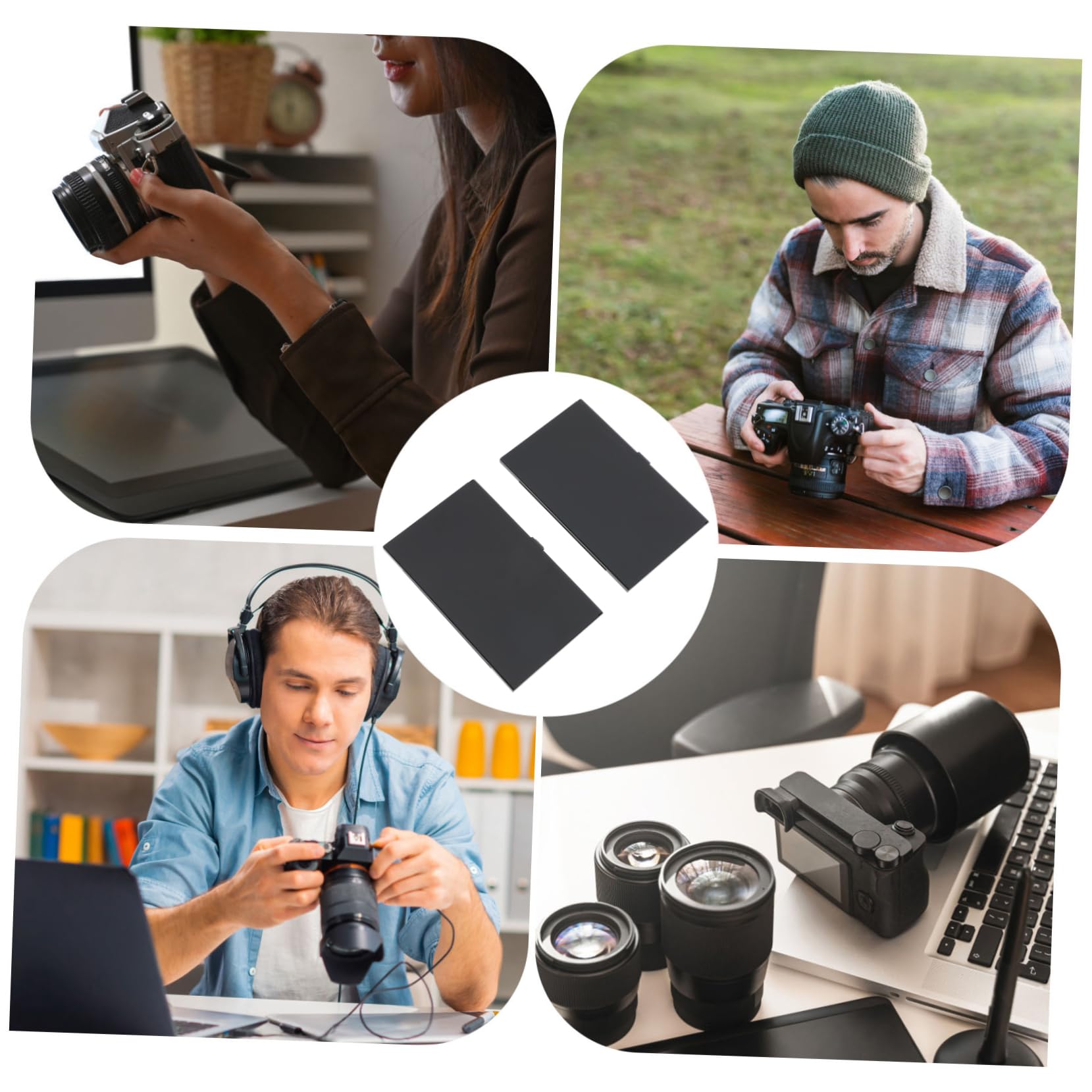 Veemoon 2 Pack Memory Card Storage Holder - Durable & Lightweight SD Card Case for Camera, DSLR, GoPro - Perfect for Travel, Photography & Organizing Memory Cards