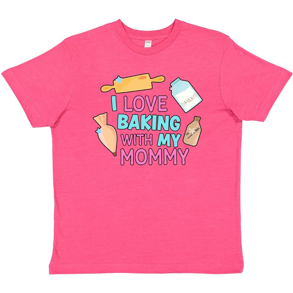 Inktastic 'I Love Baking with My Mommy' Kids T-Shirt - Cute Baking-Themed Outfit for Mother-Daughter Activities & Family Baking Days