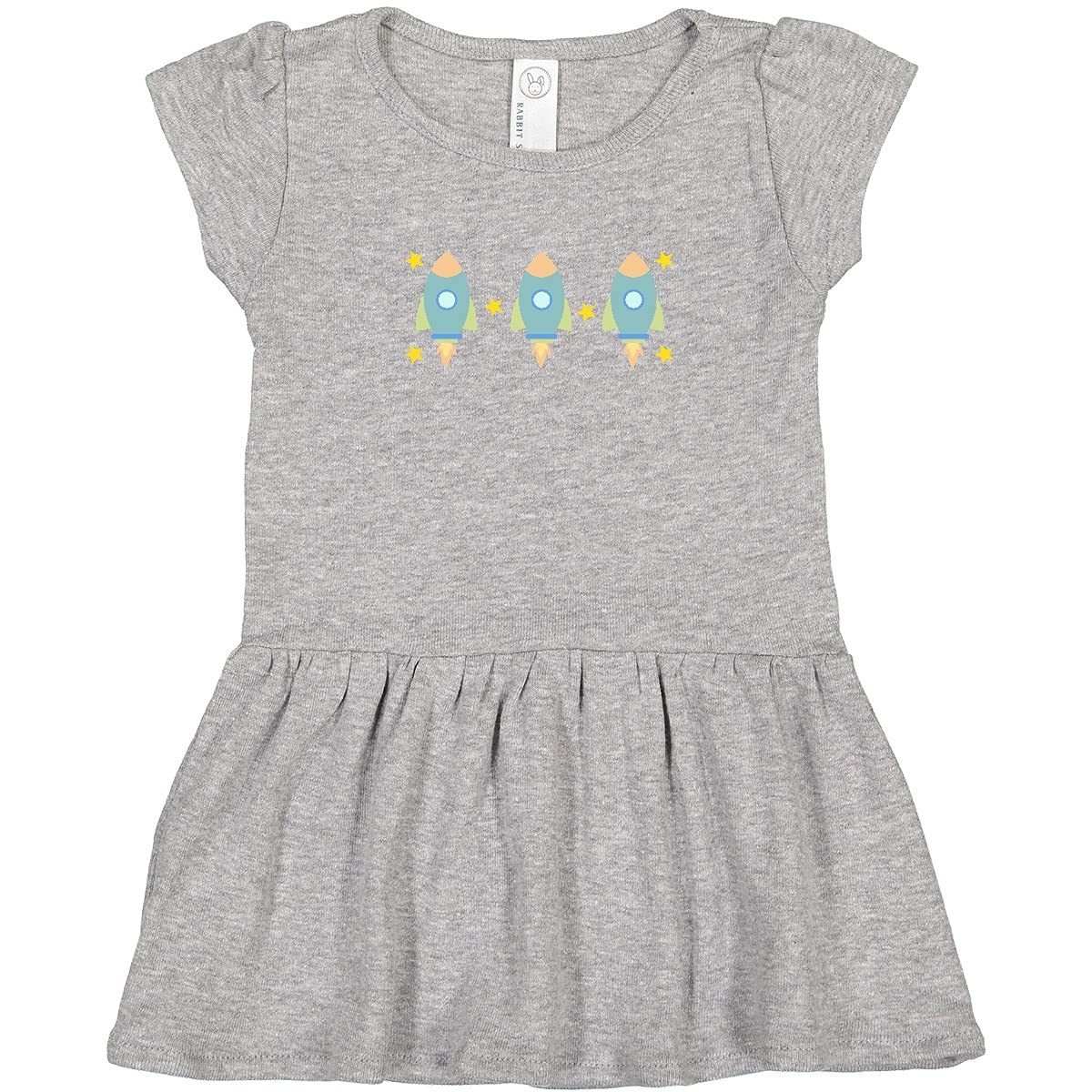 Inktastic Space Cute Rocket Toddler Dress - Adorable Astronaut Themed Outfit for Baby Girls & Boys | Perfect for Birthday Parties, Photo Shoots & Everyday Wear