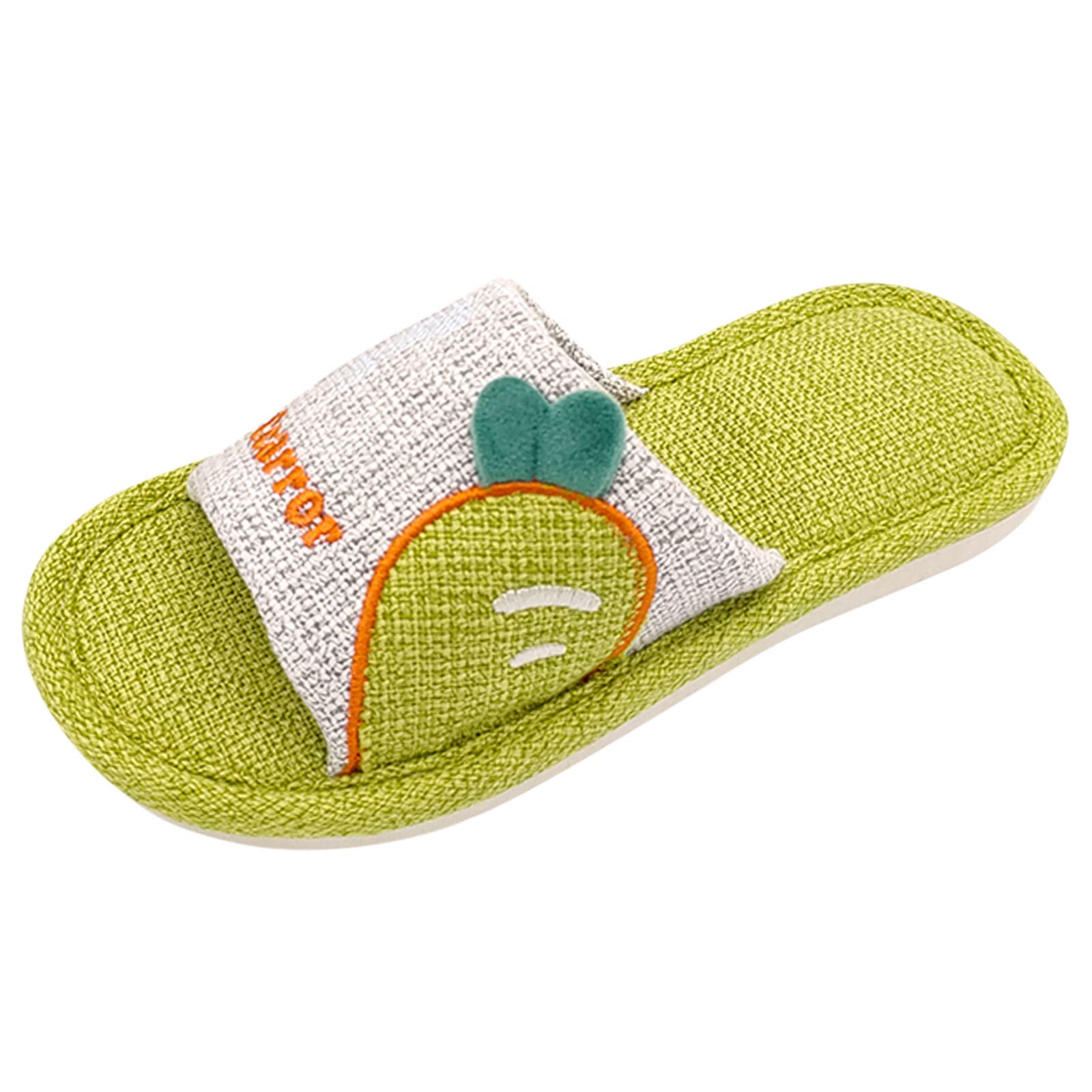 Soft Cotton Indoor Slippers for Men & Women - Non-Slip Home Slides with Creative Radish Design (Navy Blue) - Perfect for Cozy Lounging, Housewarming Gifts & Spa Relaxation
