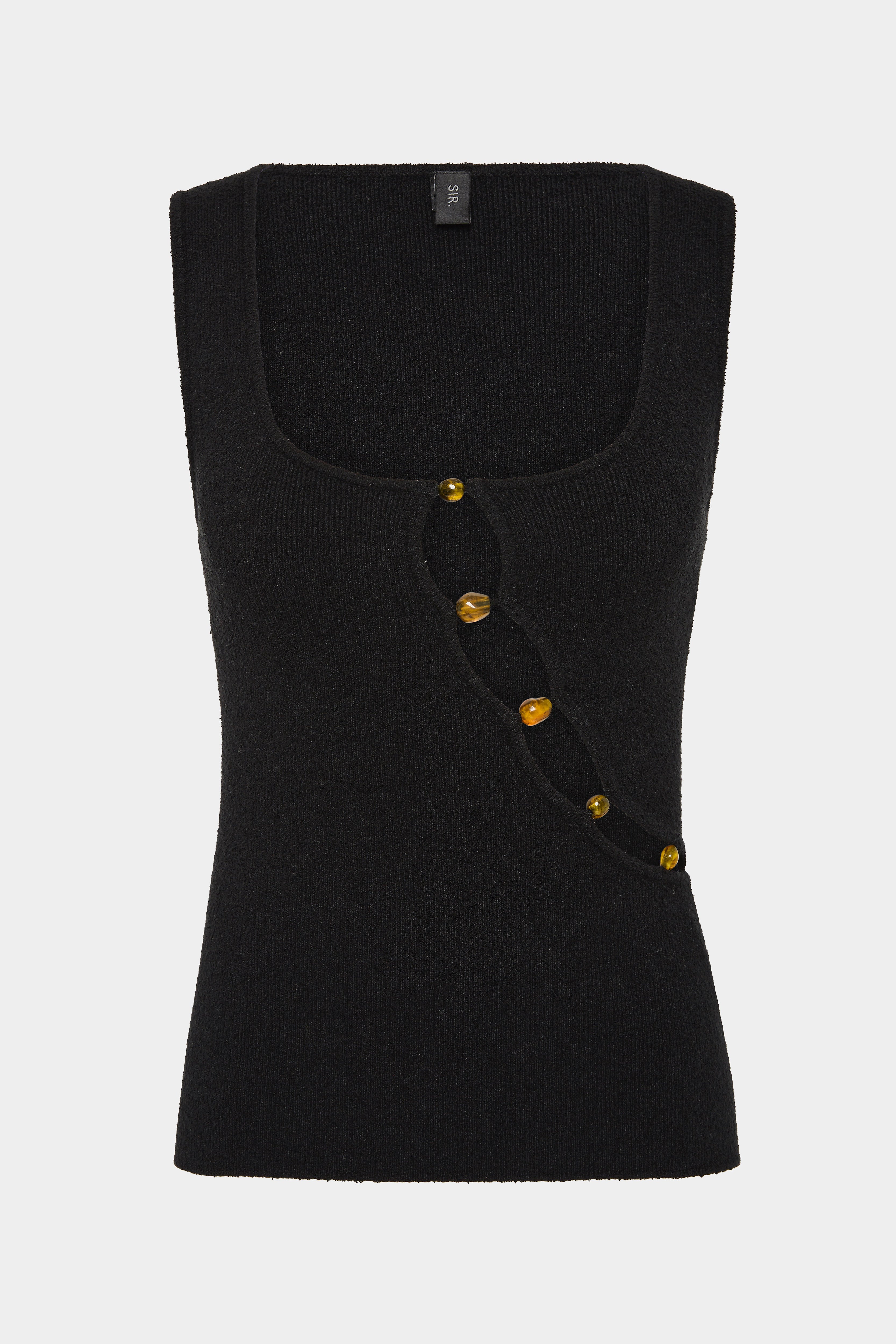 Chiara Beaded Tank Top for Women - Elegant Summer Blouse with Pearl & Bead Embellishments - Perfect for Beach, Party & Casual Wear
