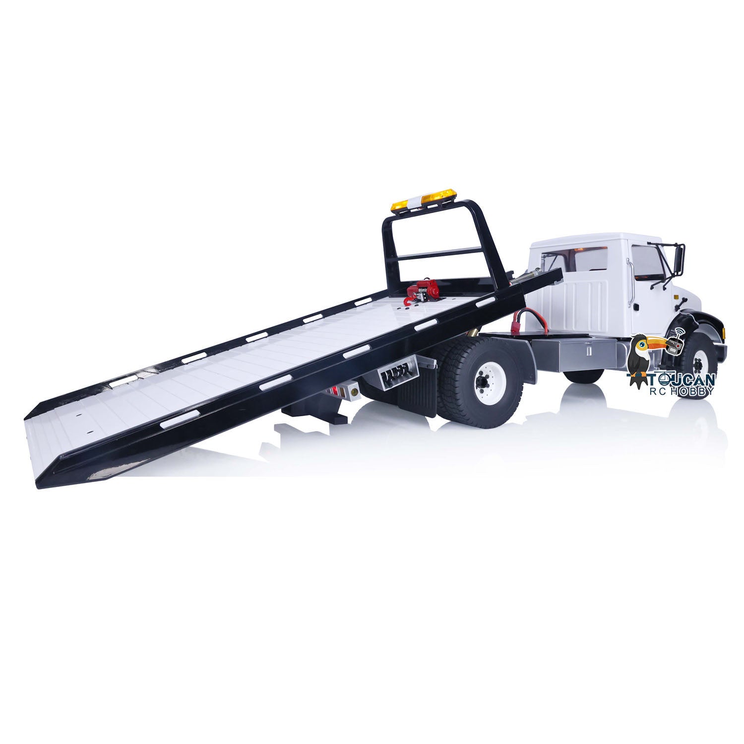 CrossRC WT4 1/10 Scale RC Wrecker Tow Truck - Painted & Assembled Remote Control Car with Servo Motor & ESC - Off-Road Rescue Vehicle for Hobbyists & Collectors (Ideal for RC Car Racing, Off-Road Adventures & Display)