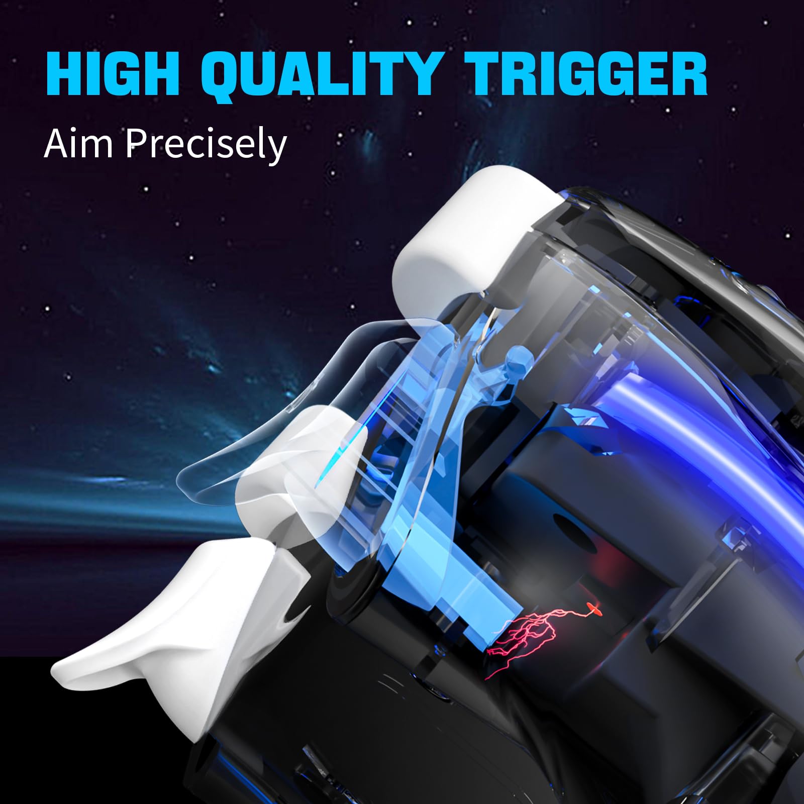 Wireless PS4 Controller with Hall Effect 3D Joystick & RGB Lighting - Customizable Buttons, Responsive Gamepad for Playstation 4 (Black/White) | Perfect for FPS, Racing & Action Games