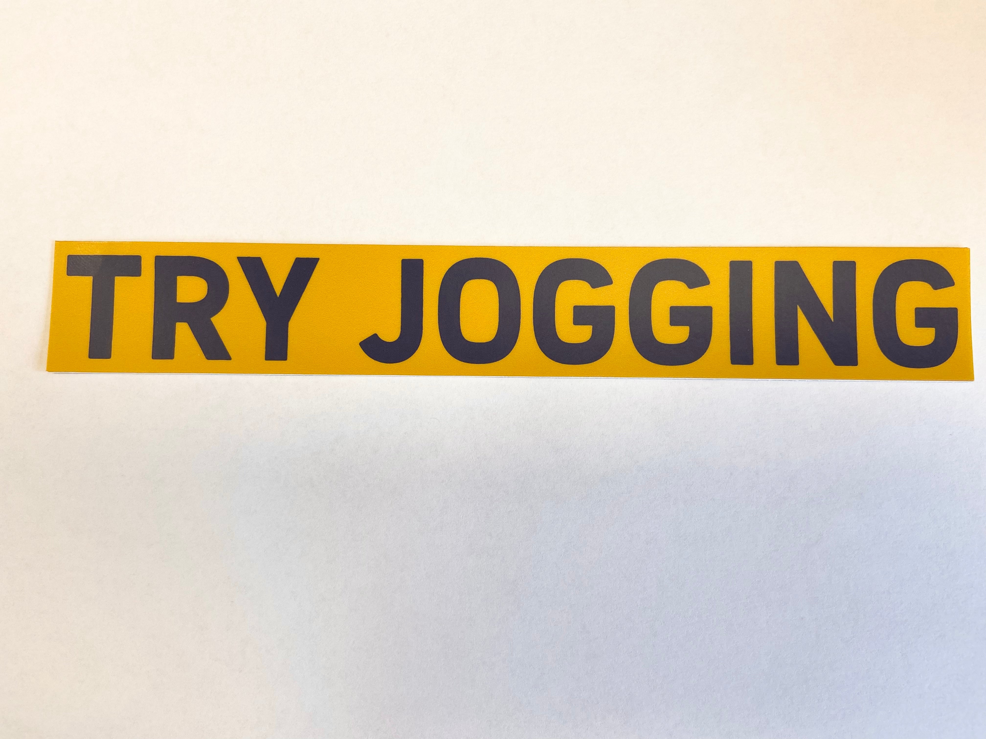 Premium Jogging Decal Stickers - Waterproof & Durable for Running Gear, Shoes, and Fitness Equipment - Perfect for Athletes and Outdoor Enthusiasts