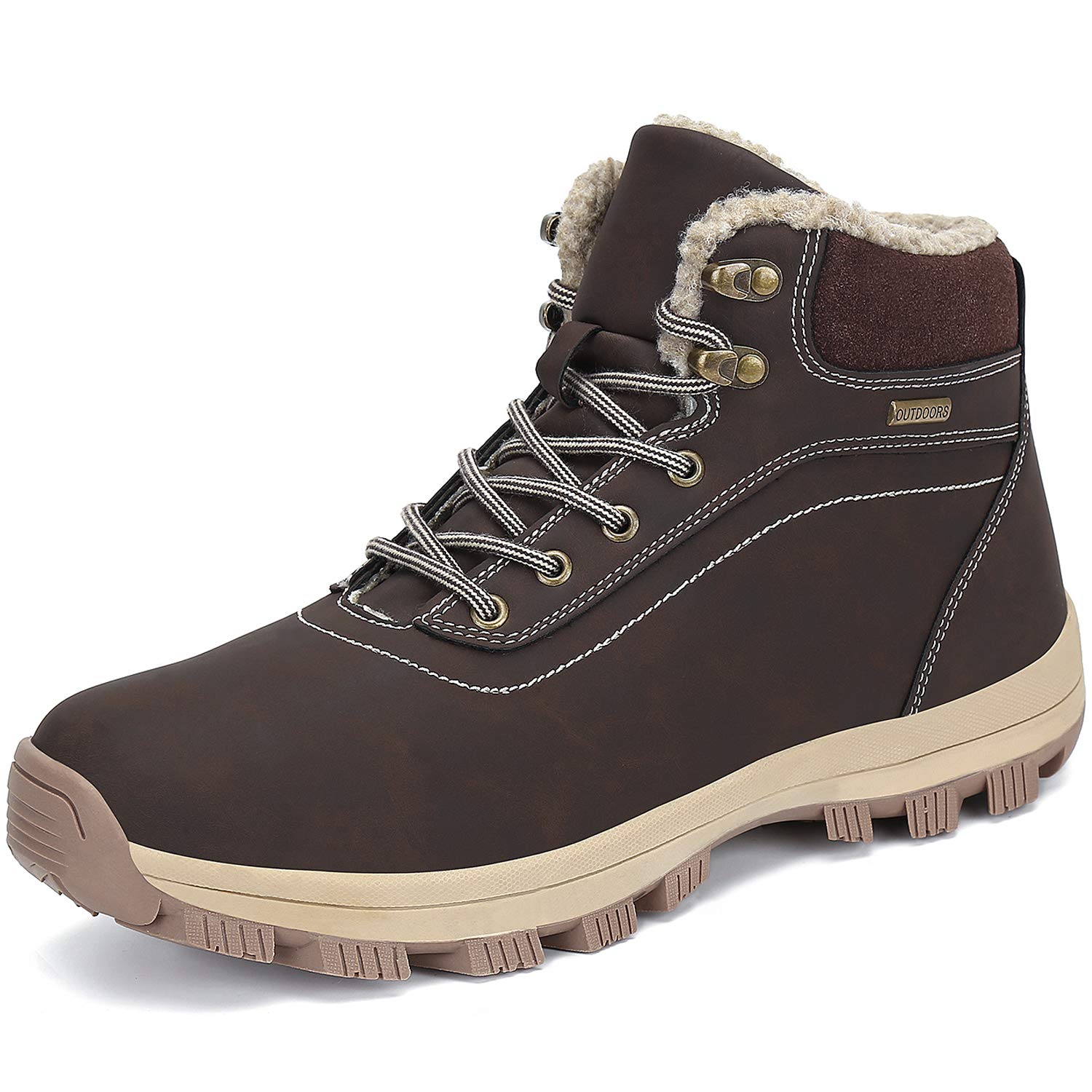 FLARUT Men's & Women's Snow Boots - Waterproof Winter Shoes with Warm Fur Lining, Anti-Slip Sole for Outdoor Activities | Perfect for Hiking, Snowy Weather & Casual Wear