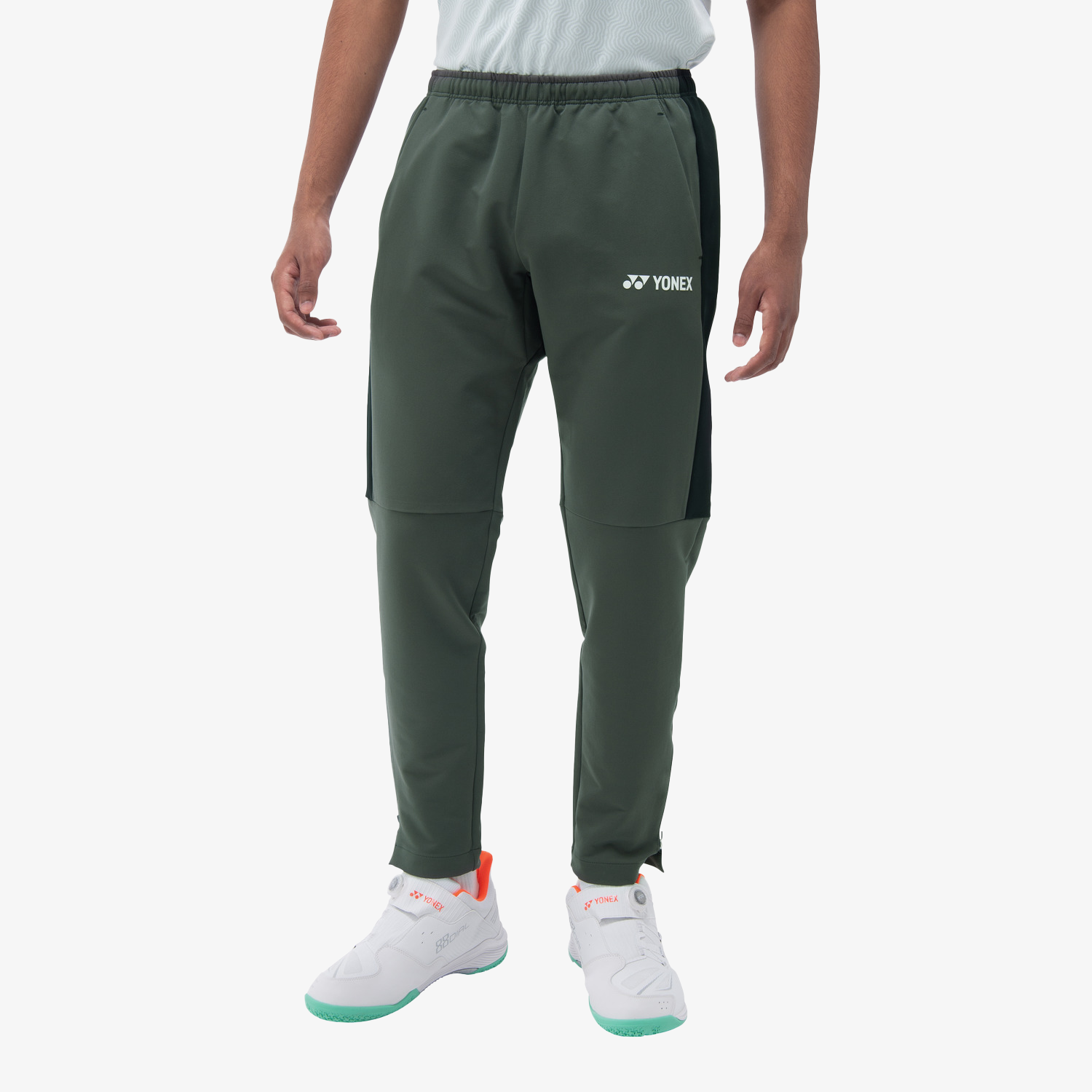 Yonex Men's Warm Up Pants 60148 - Slate Black | Comfortable Athletic Training Pants for Running, Gym & Casual Wear