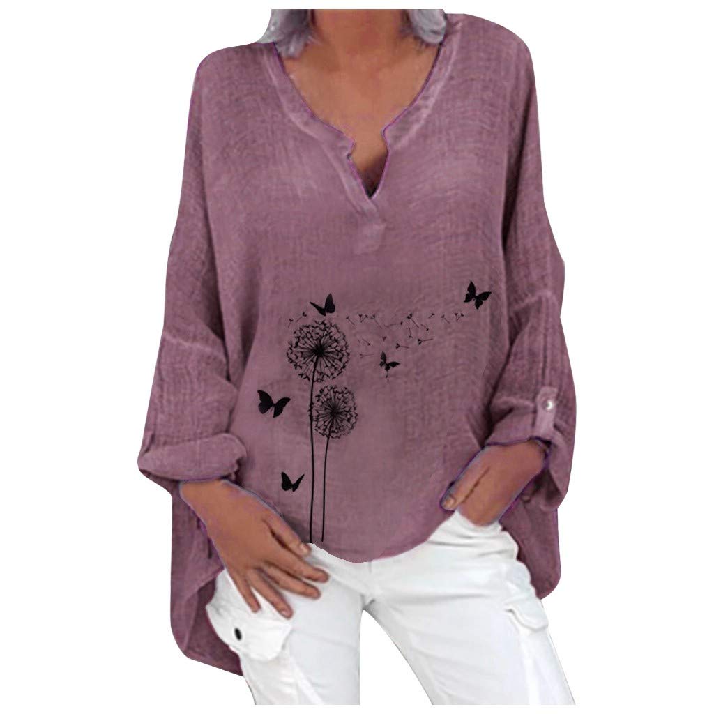 Floral Print Casual Tunic Top for Women - Comfortable Crewneck Blouse for Workout & Everyday Wear | Summer & Fall Fashion Essential