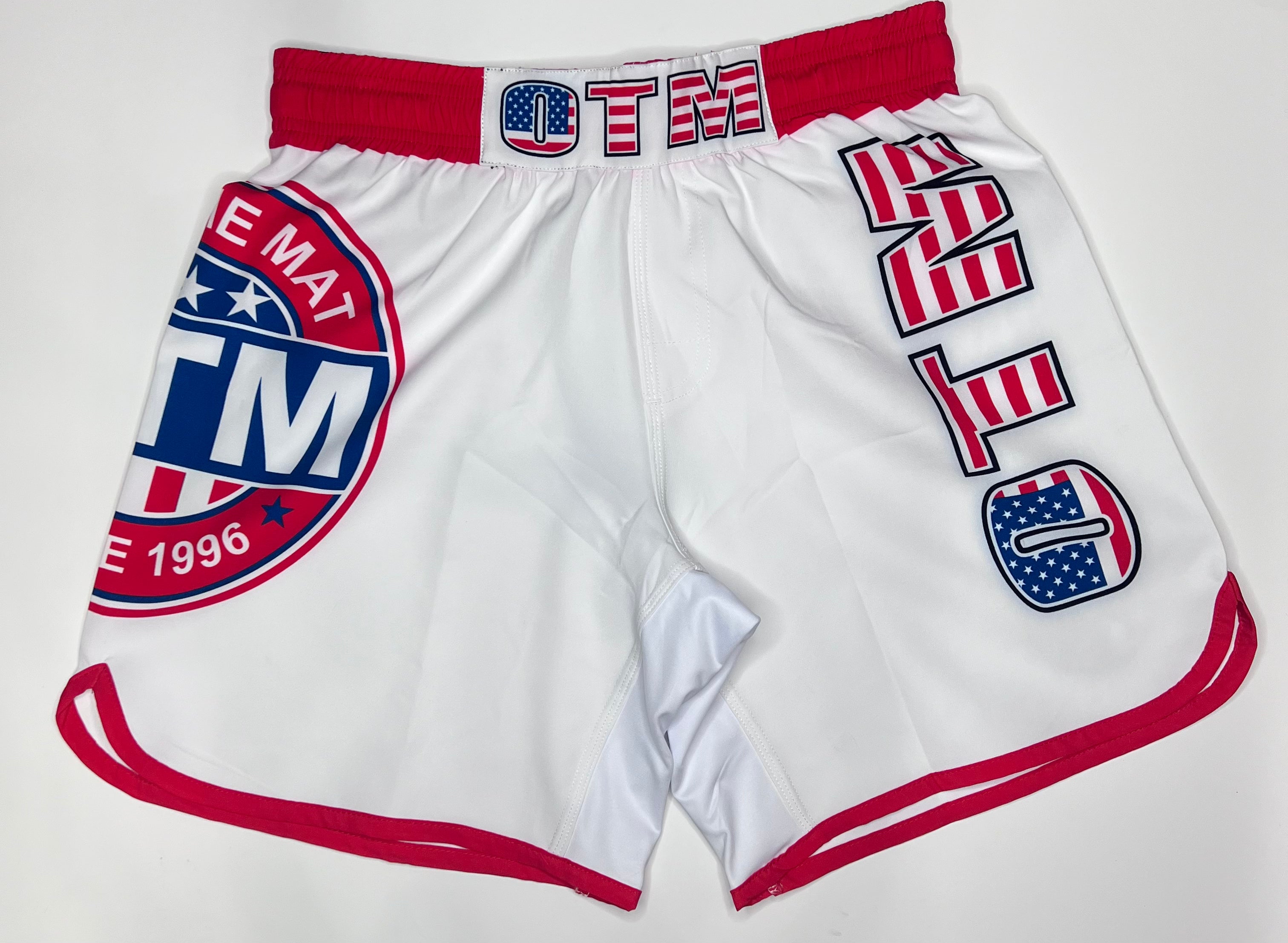 OTM USA Fight Shorts - Premium MMA & Boxing Shorts for Training & Competition | Durable & Comfortable Fightwear for Men & Women