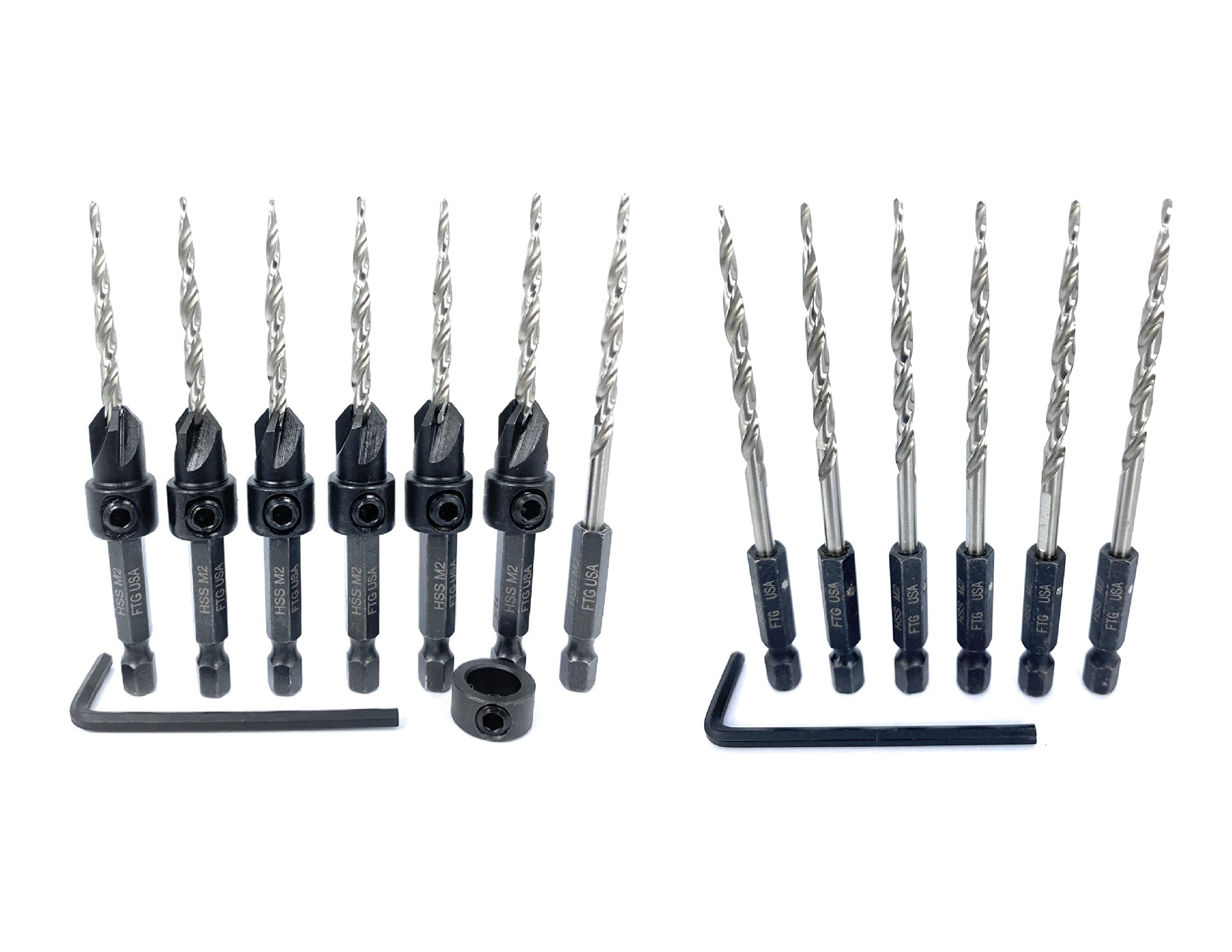 6-Piece Countersink Drill Bit Set - #6 (9/64