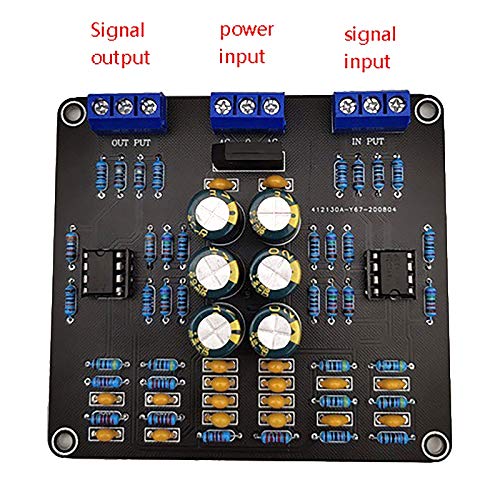 High Fidelity Preamplifier Board - HiFi Power Amplifier Accessories, Preamp Tuning Board with Front Panel for Audiophile Sound Systems & Home Theater Setups