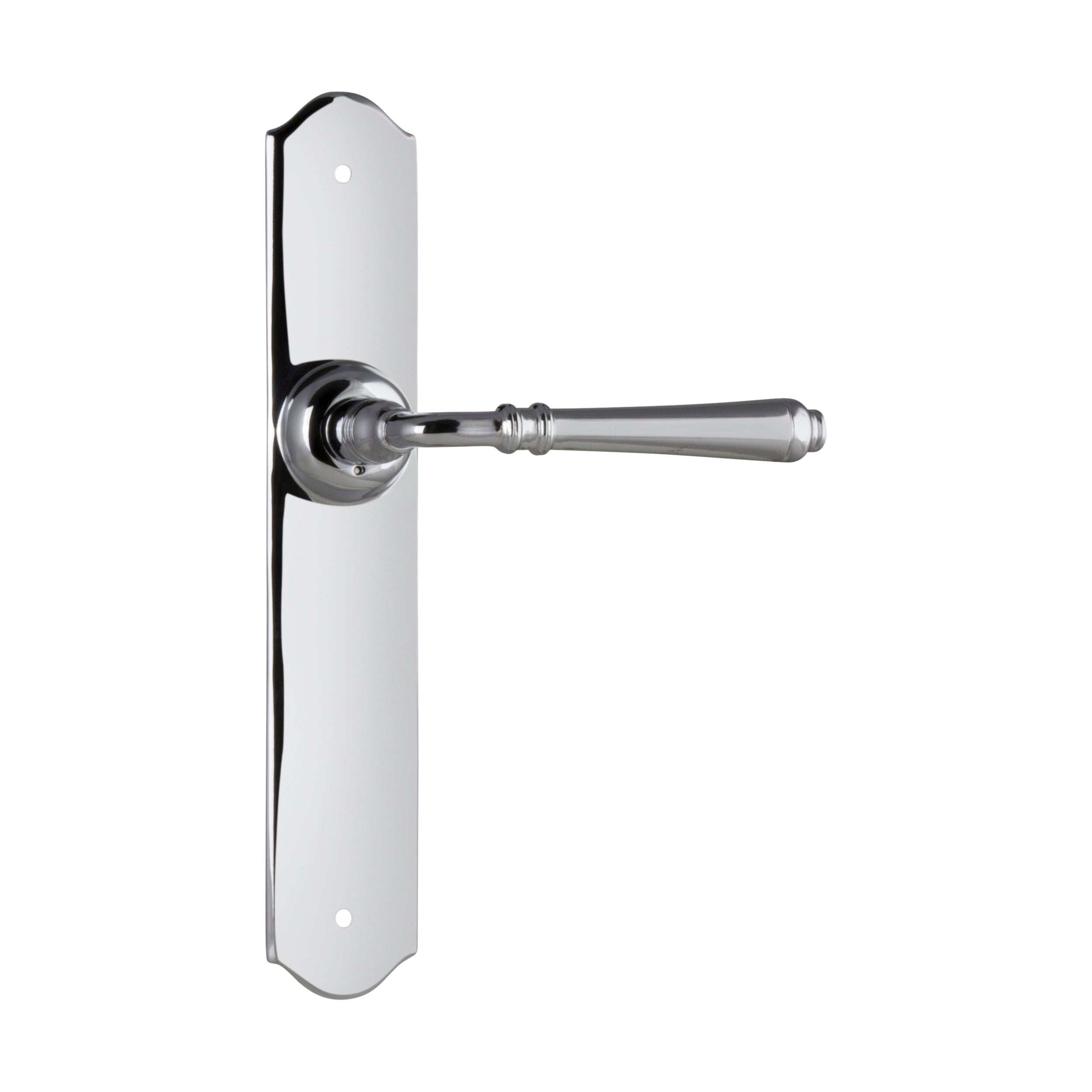 0777 Door Lever Reims Latch Pair - Chrome Plated (H240xW40xP70mm) - Perfect for Interior Doors, Bedrooms & Offices