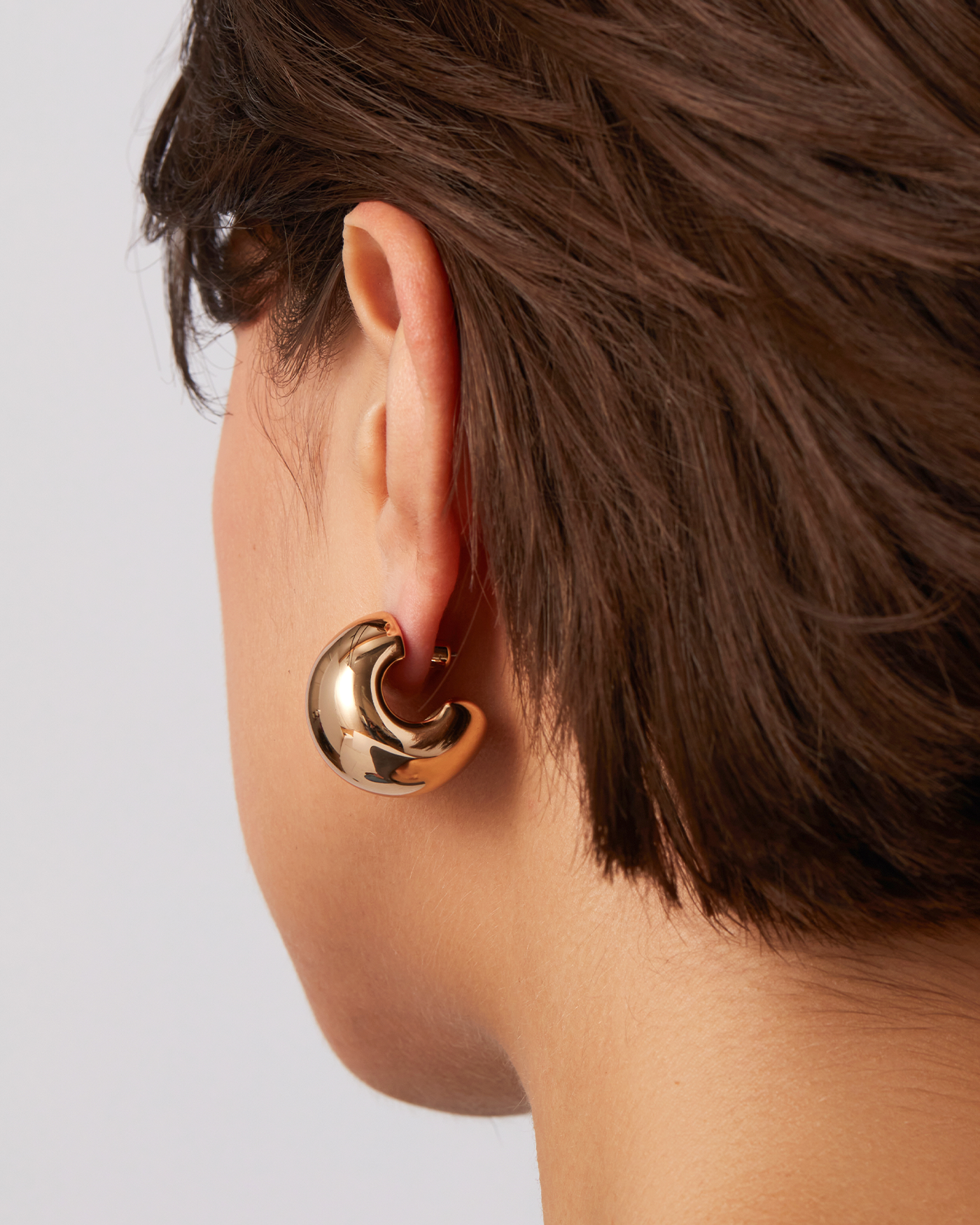 Gemma Hoop Earrings for Women - 14K Gold Plated Sterling Silver Huggie Hoops - Perfect for Everyday Wear, Parties & Gifts