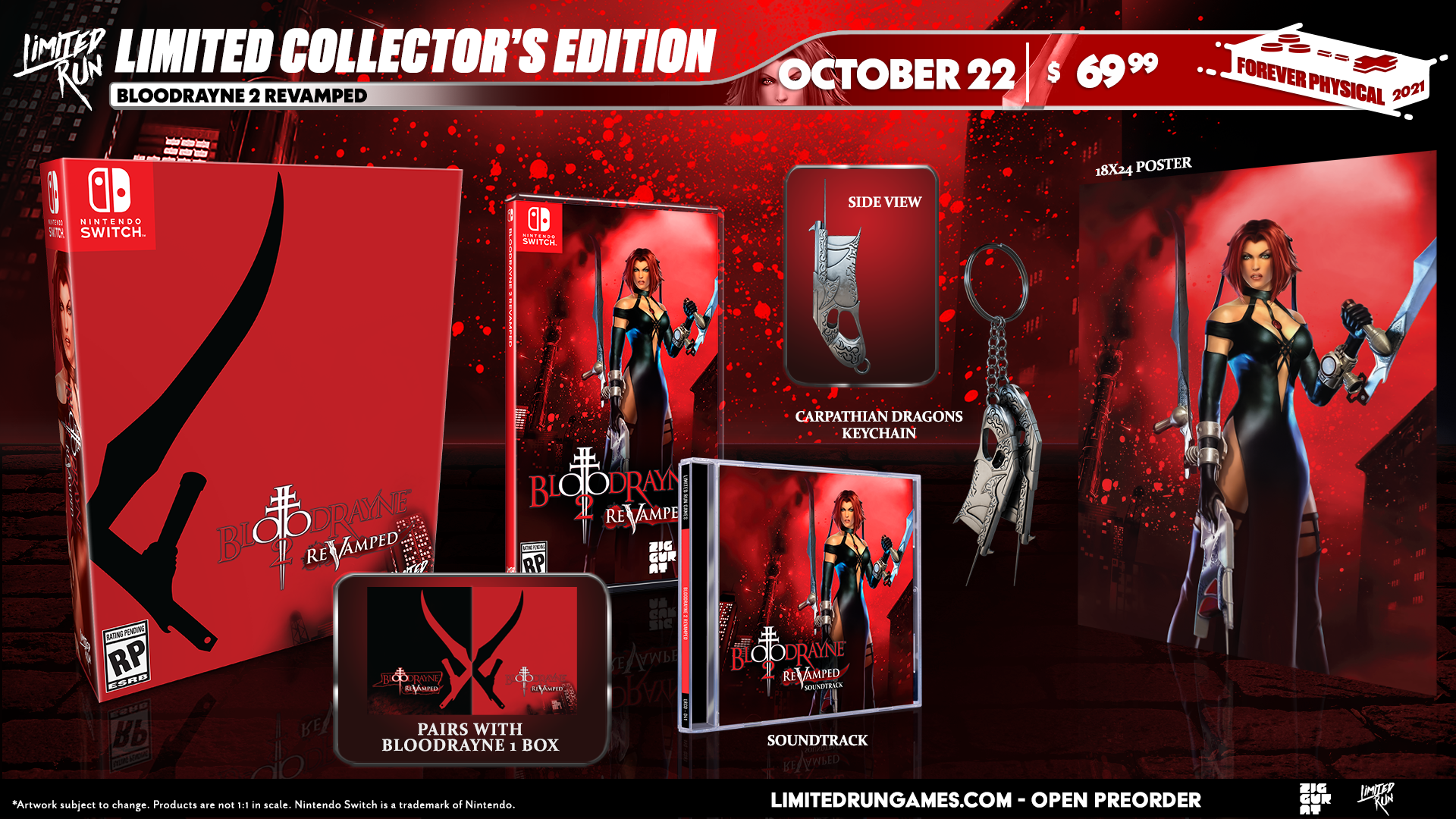BloodRayne 2: Revamped Collector's Edition - Limited Run #127 Nintendo Switch Game - Exclusive Collectible for Horror Action Fans - Perfect for Gaming Nights and Collector's Displays