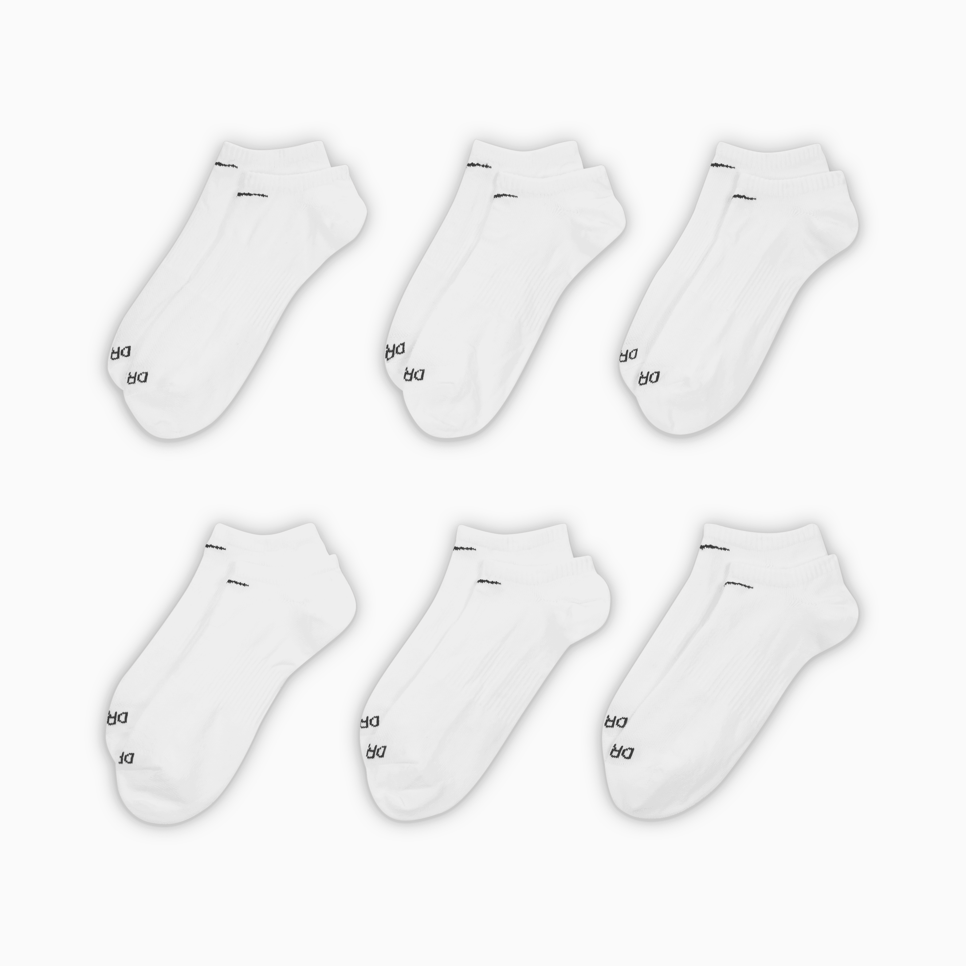 Everyday Plus Lightweight Comfortable Socks (6 Pairs Pack) - Perfect for Running, Hiking & Daily Wear