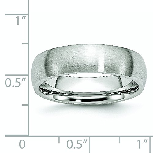 Men's Cobalt Satin 6mm Wedding Band Ring - Comfort Fit Tungsten Carbide Ring for Grooms & Brides - Perfect for Weddings, Anniversaries & Special Occasions