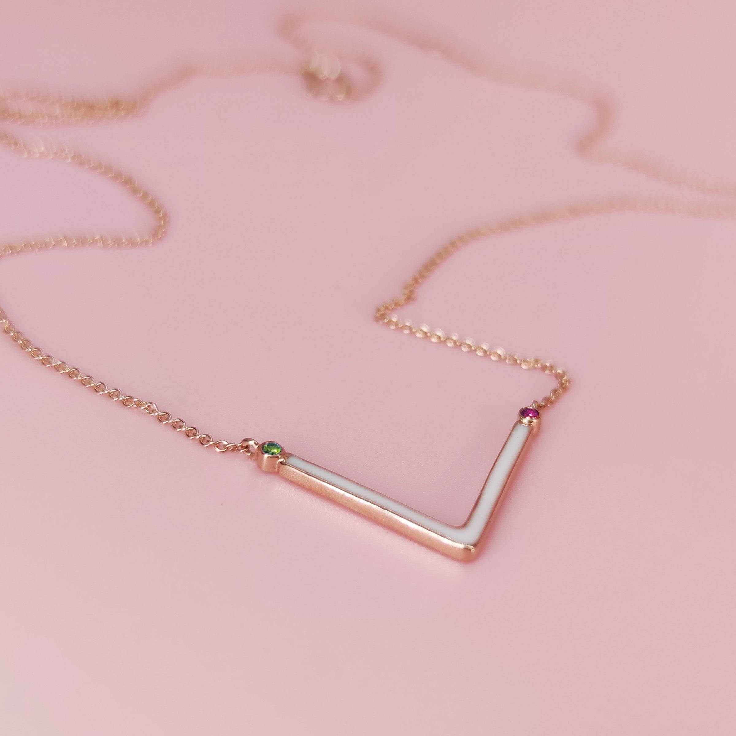 Personalized V-Shaped Birthstone Breastmilk Necklace - Custom Keepsake Jewelry for Moms, Perfect for Mother's Day Gifts & Breastfeeding Memory Preservation