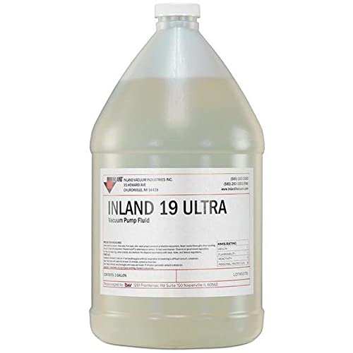 Inland 19 Ultra Semi-Synthetic Vacuum Pump Oil - 1 Quart for HVAC, Refrigeration & Laboratory Equipment - High Performance Lubricant for Rotary Vane Pumps