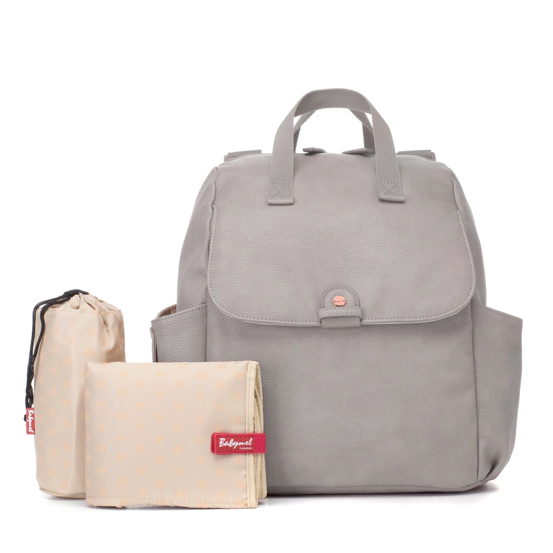 Babymel Robyn Vegan Leather Diaper Bag - Stylish & Spacious Baby Changing Bag for Moms - Perfect for Travel, Shopping & Daily Outings with Baby Essentials