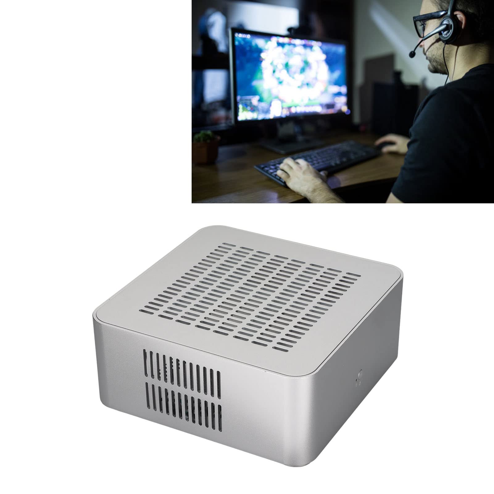 Sorandy Mini ITX Gaming PC Case - Premium Small Form Factor Computer Chassis with Multiple Expansion Slots | Perfect for Compact Gaming Rigs, HTPC Builds & Space-Saving Workstations